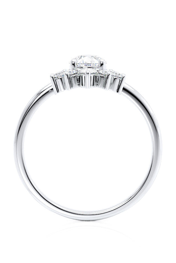 pear-shaped-moissanite-cluster-style-engagement-ring