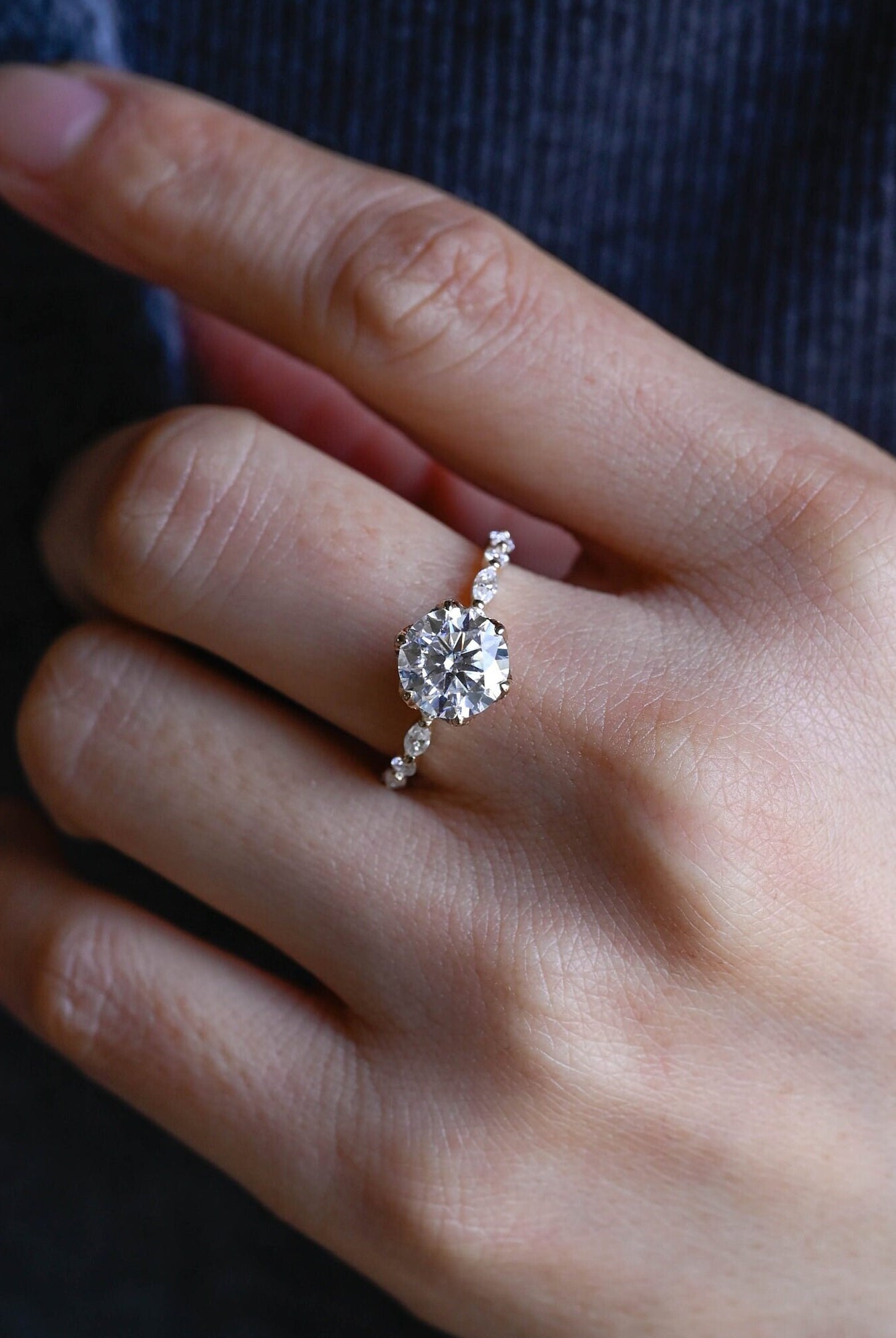 Certified Moissanite Ring
