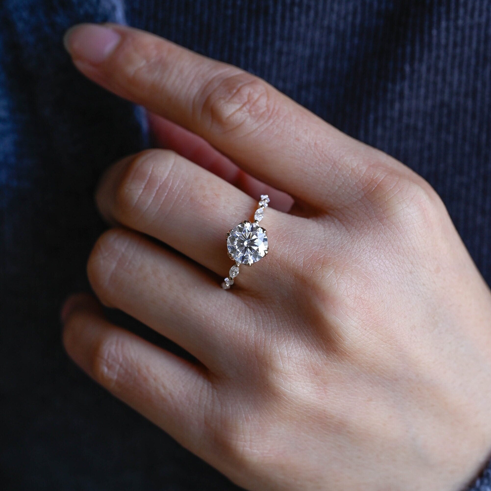 Certified Moissanite Ring