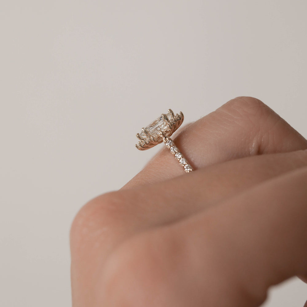 Moissanite wedding pendant