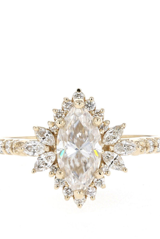 Moissanite eternity pendant