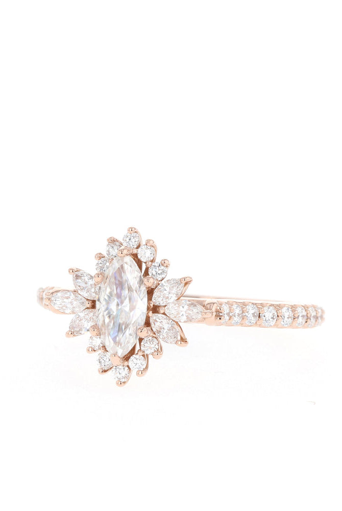 Moissanite leverback necklace