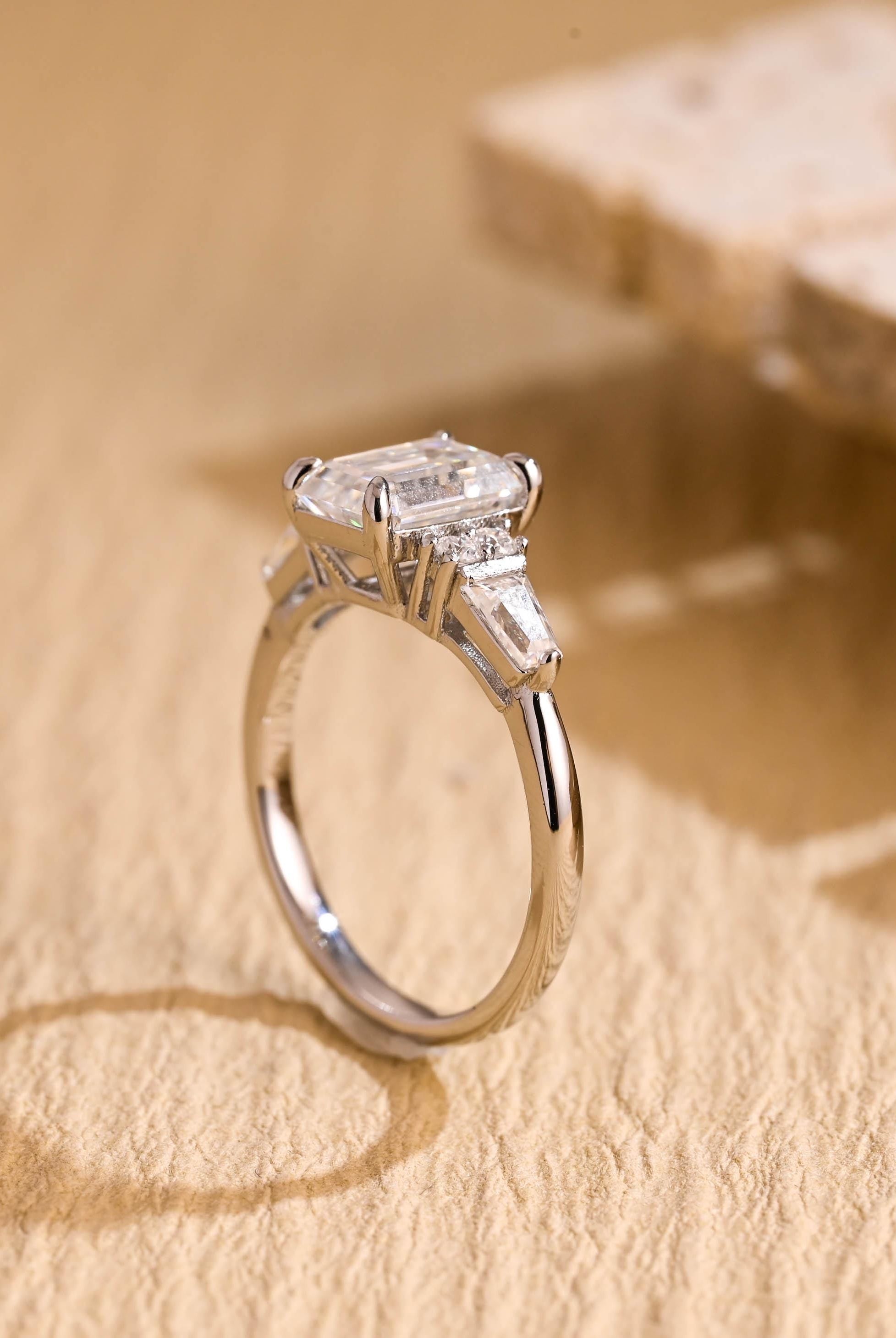 Vintage Inspired Moissanite Ring