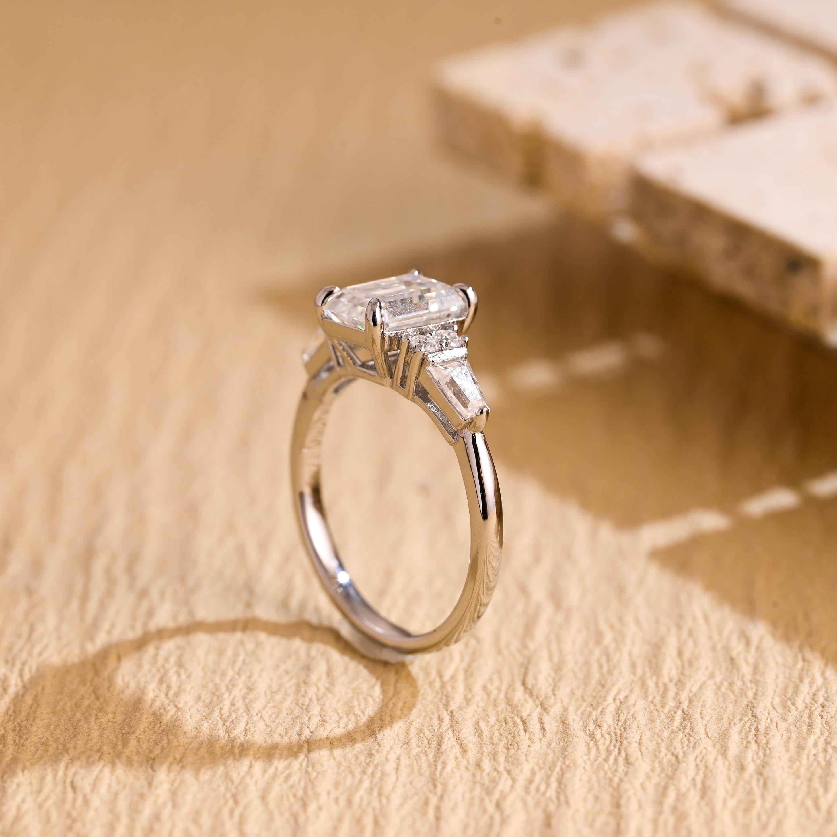 Vintage Inspired Moissanite Ring