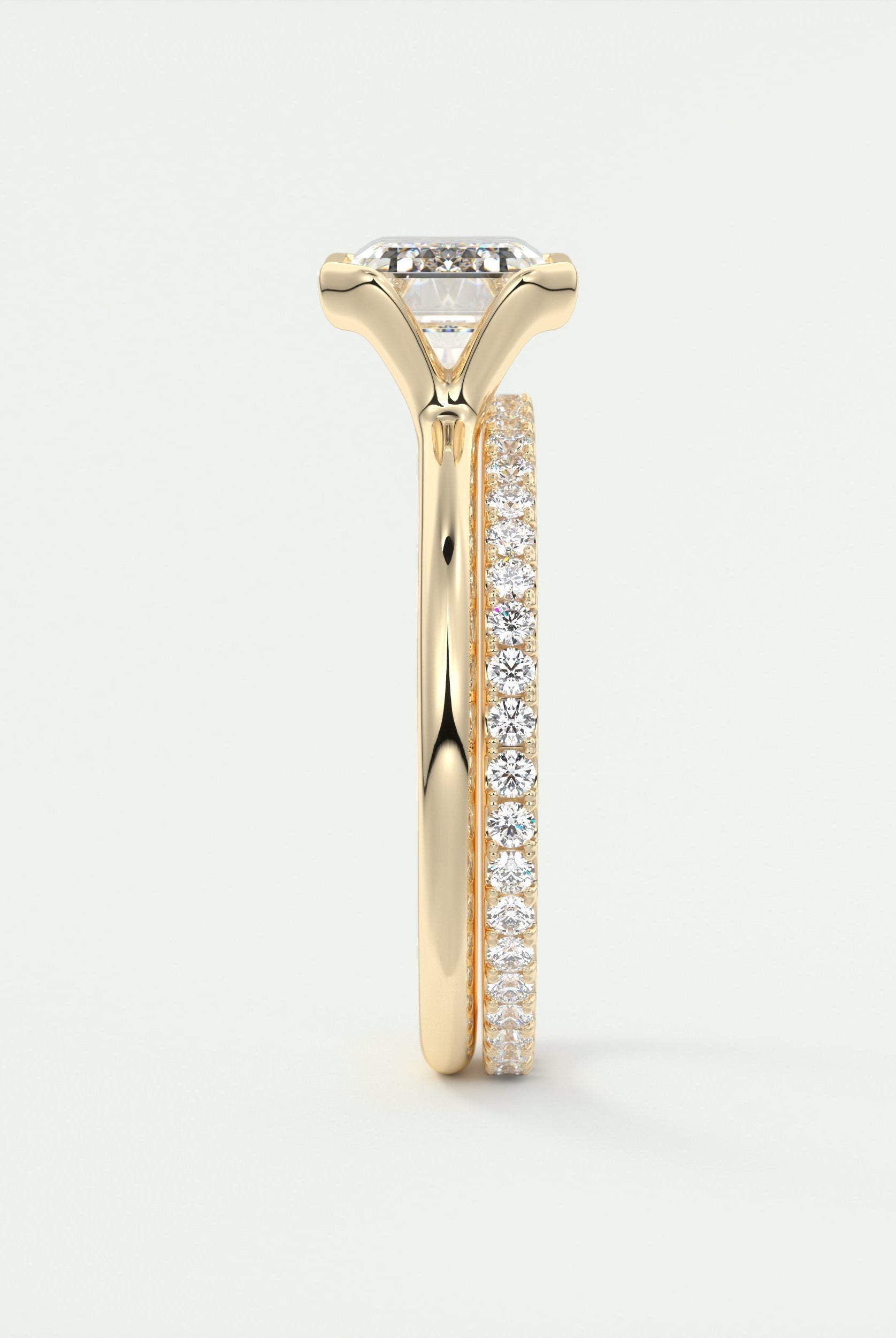Solitaire Emerald Cut Ring