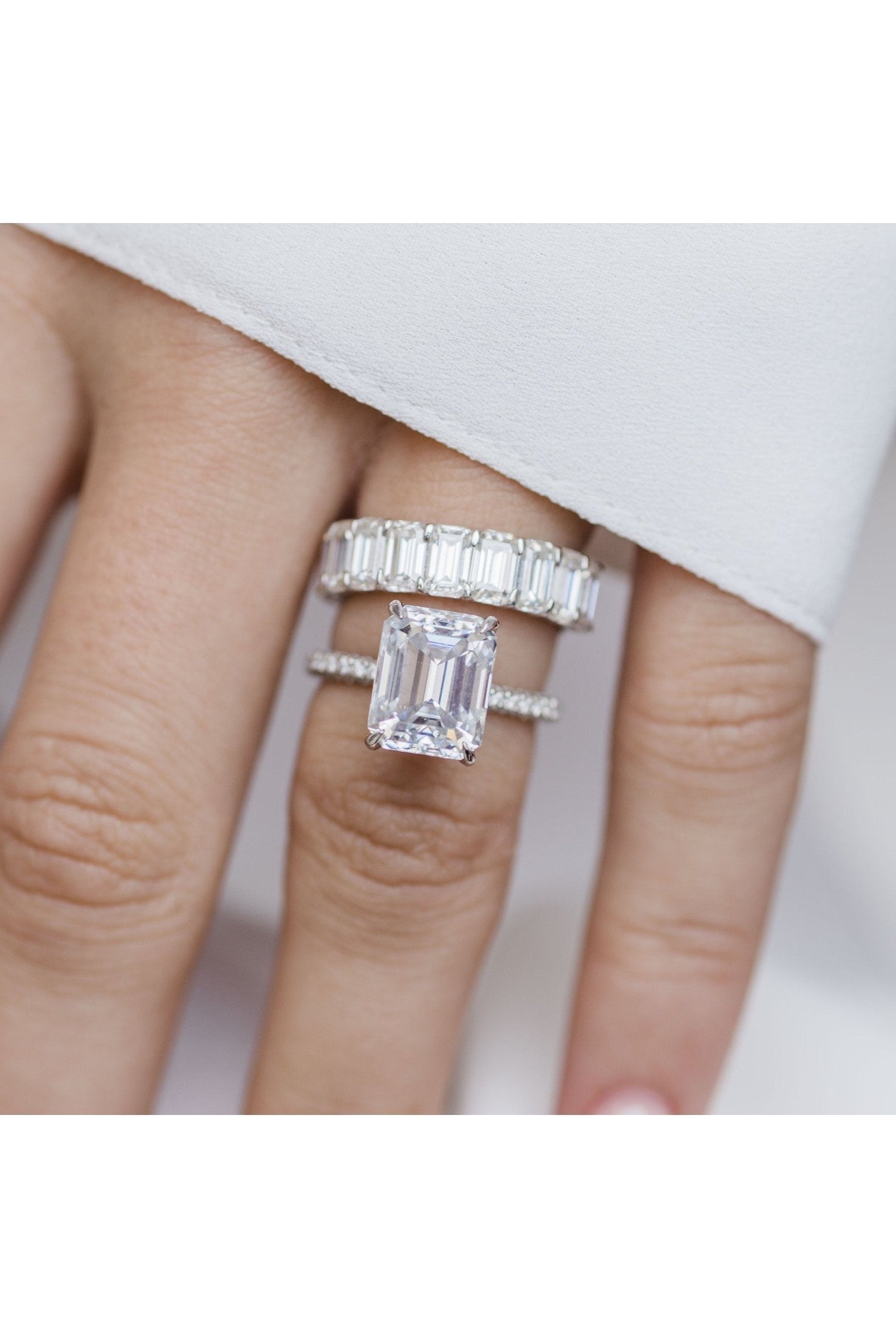 Vintage moissanite rings