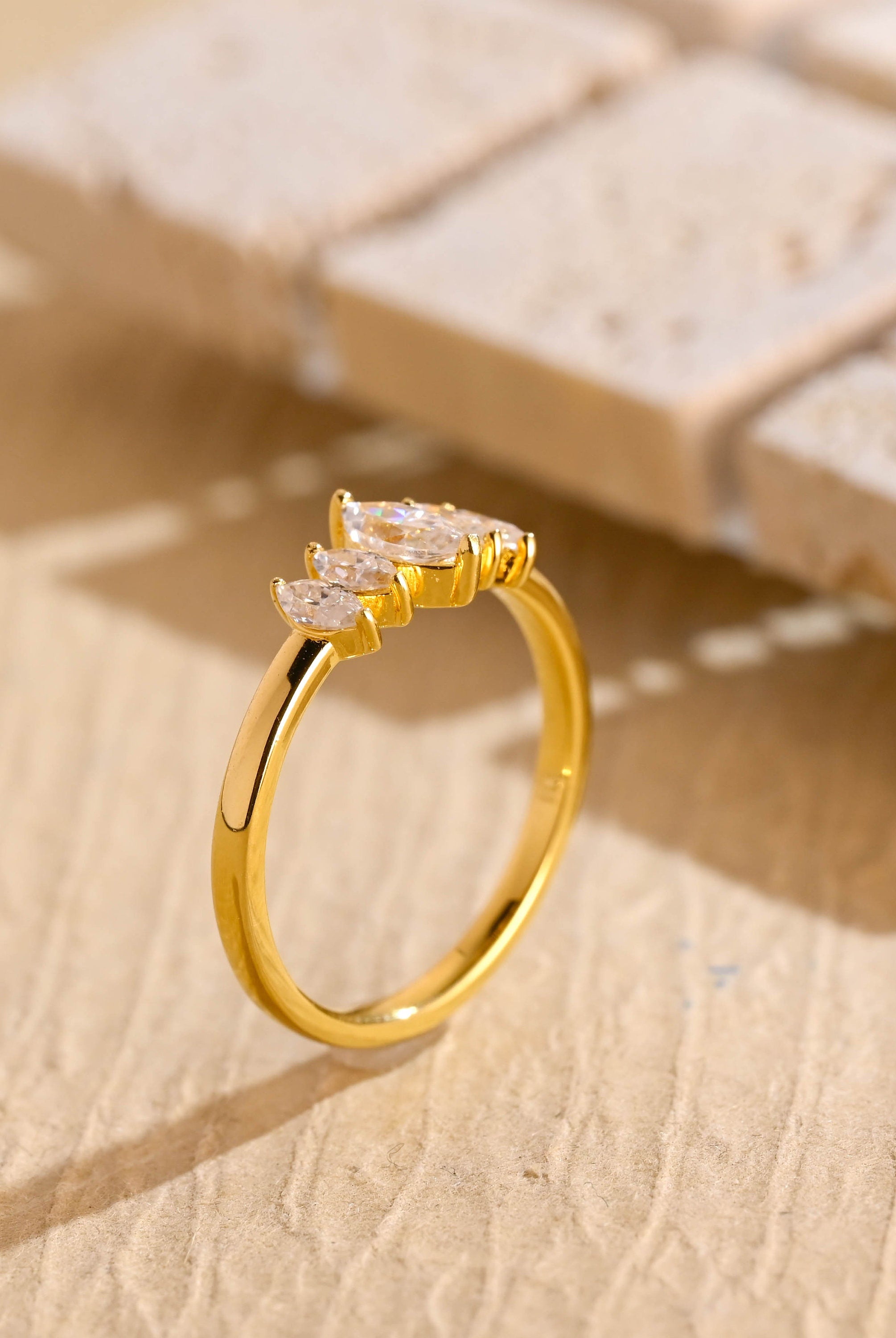 Diamond Five Stone Engagement Ring