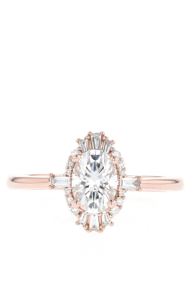 Sparkling Moissanite Ring