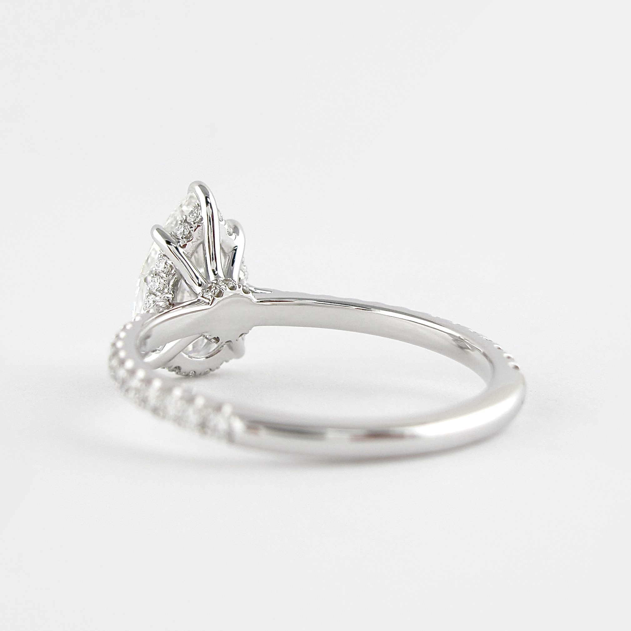 Pear Diamond Alternative Ring