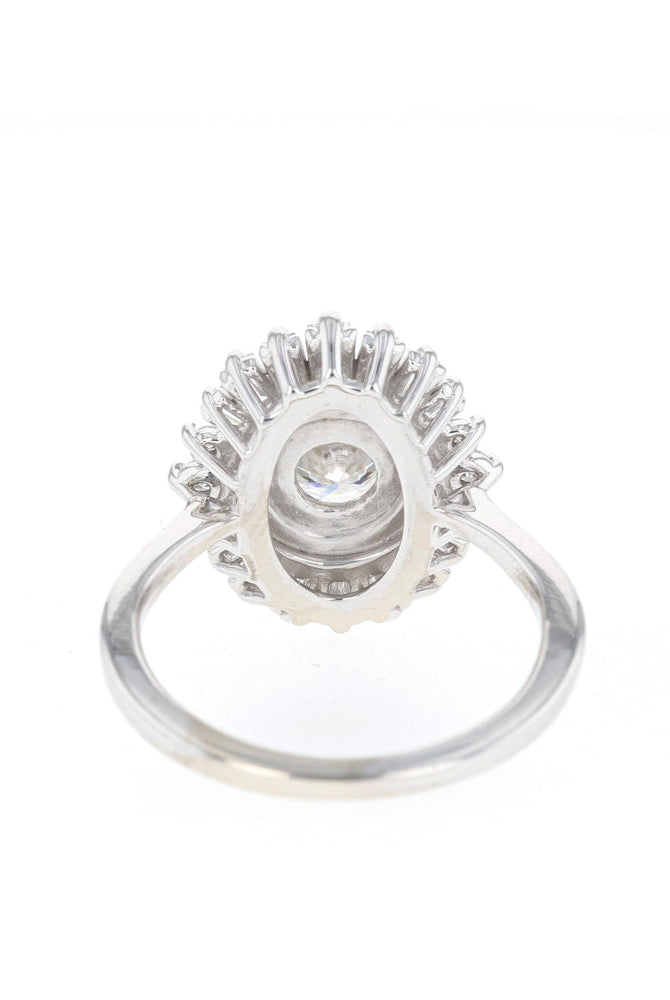 Floral Cluster Moissanite Ring