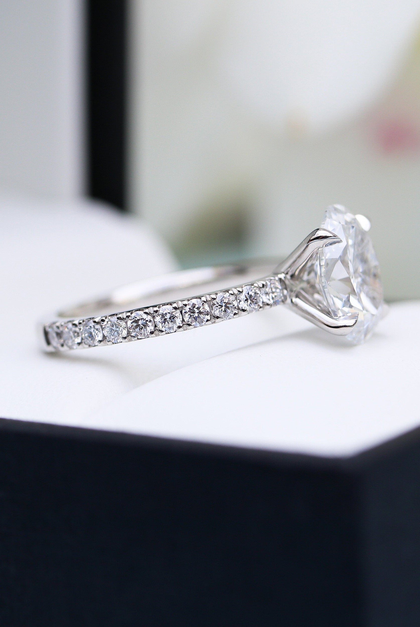 Moissanite Engagement Ring for Her
