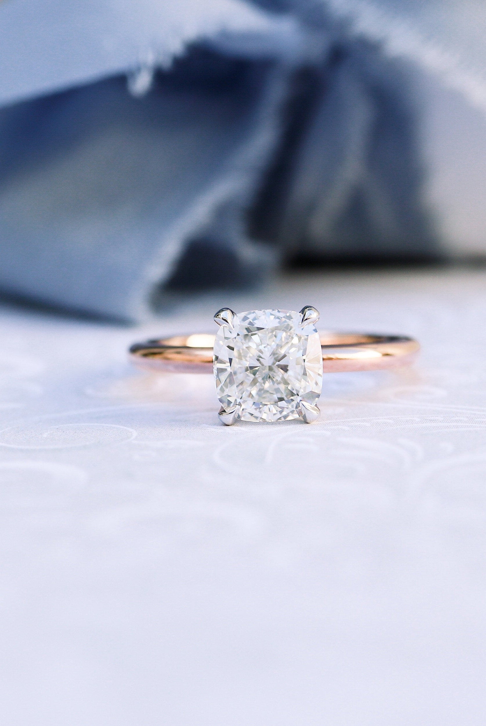 Solitaire Moissanite Ring