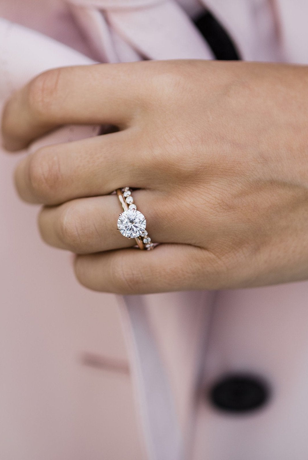 Moissanite Proposal Ring