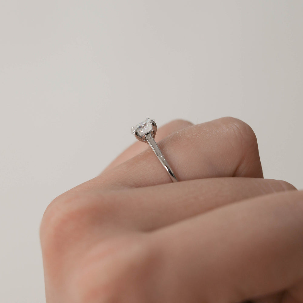 Moissanite leverback earrings