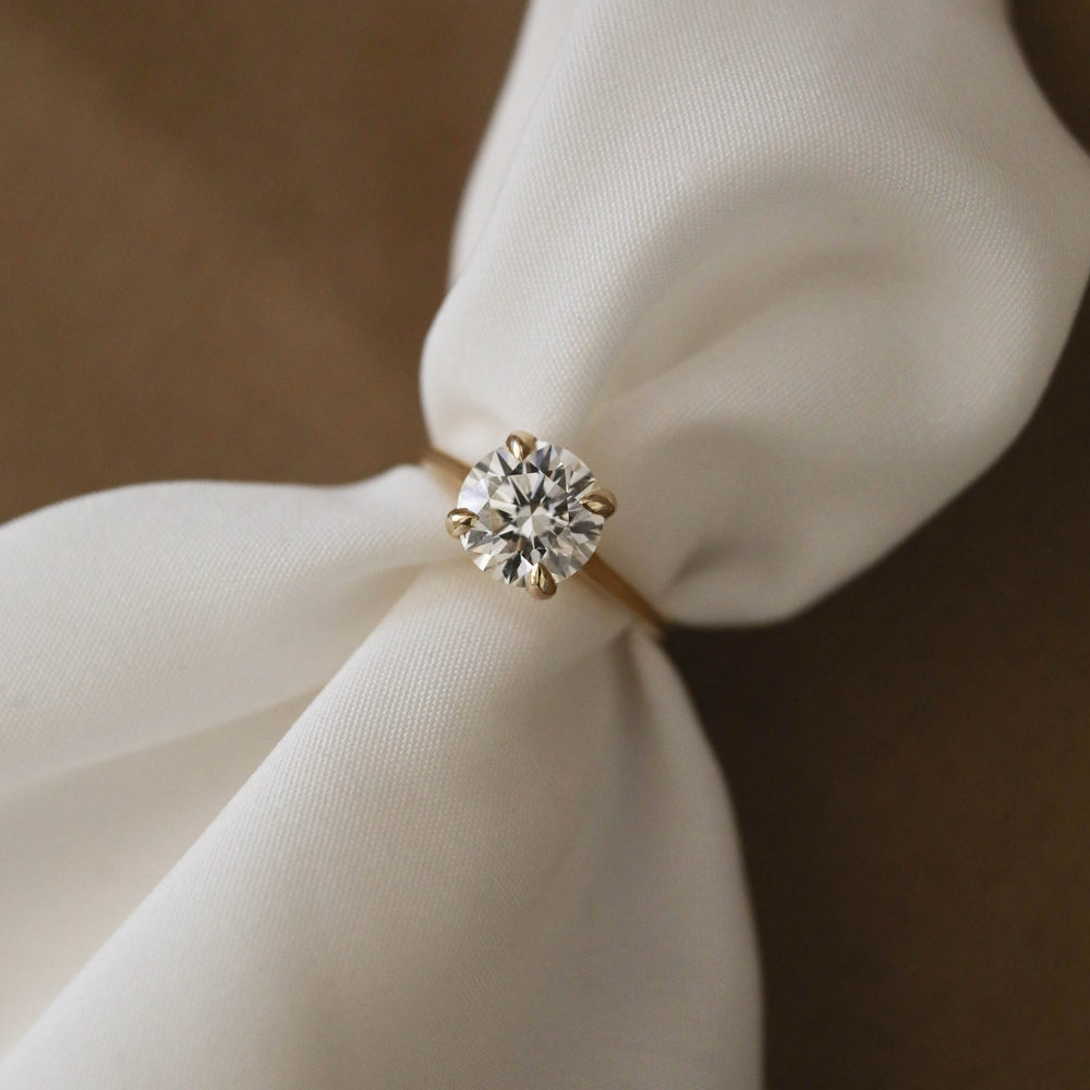 Moissanite halo necklace