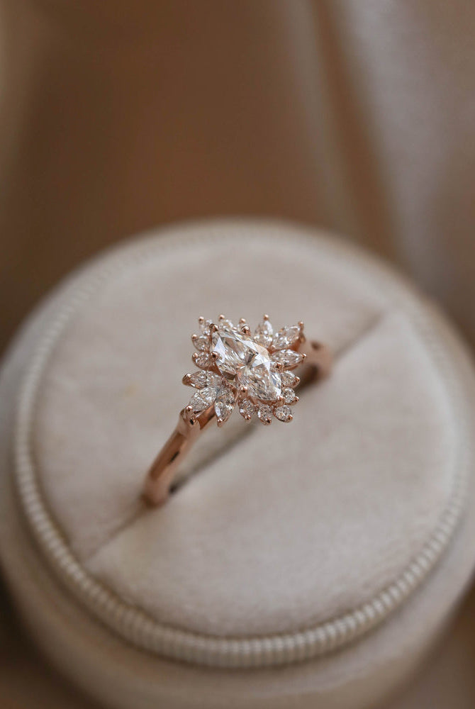Cathedral Set Marquise Ring