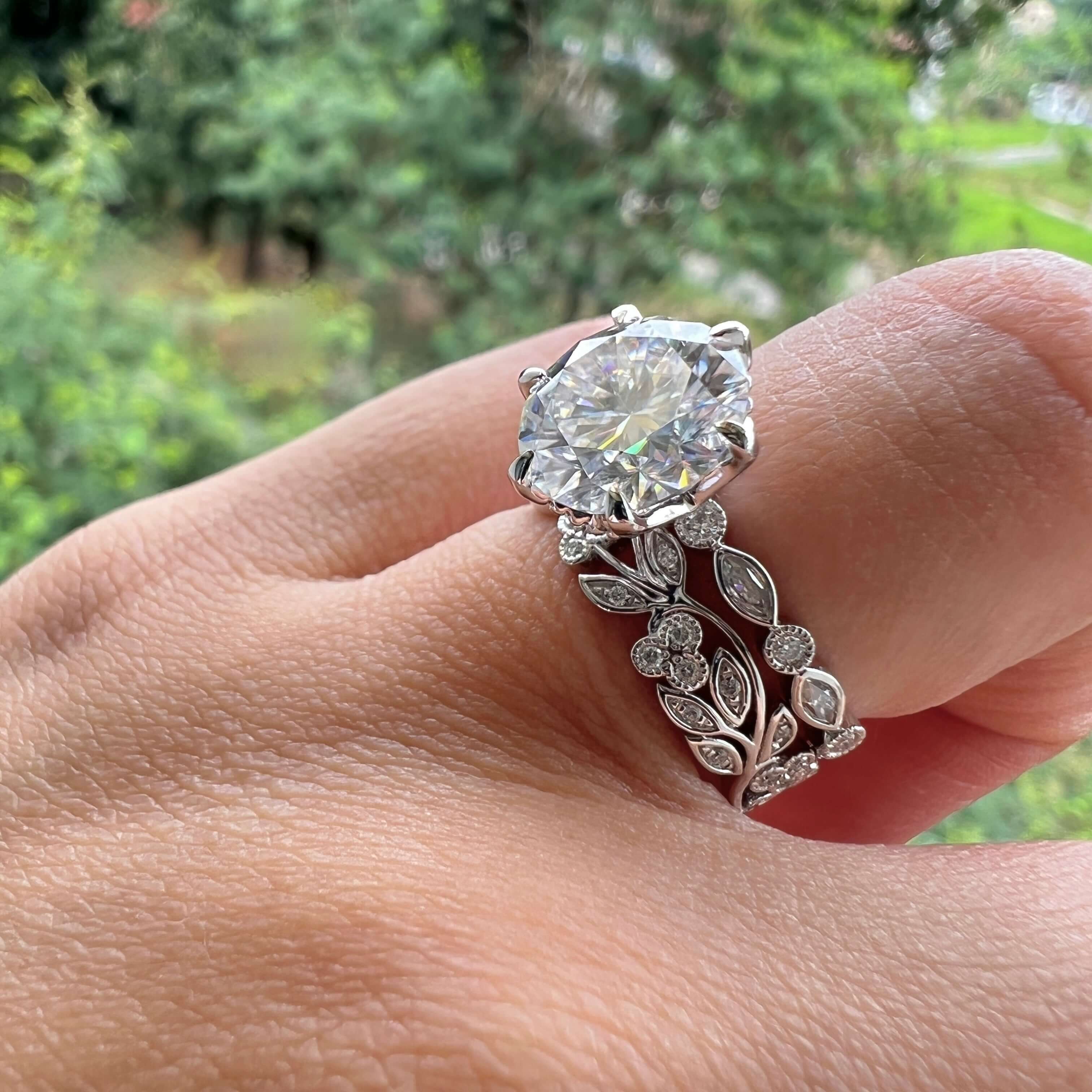 round-cut-pave-moissanite-engagement-ring