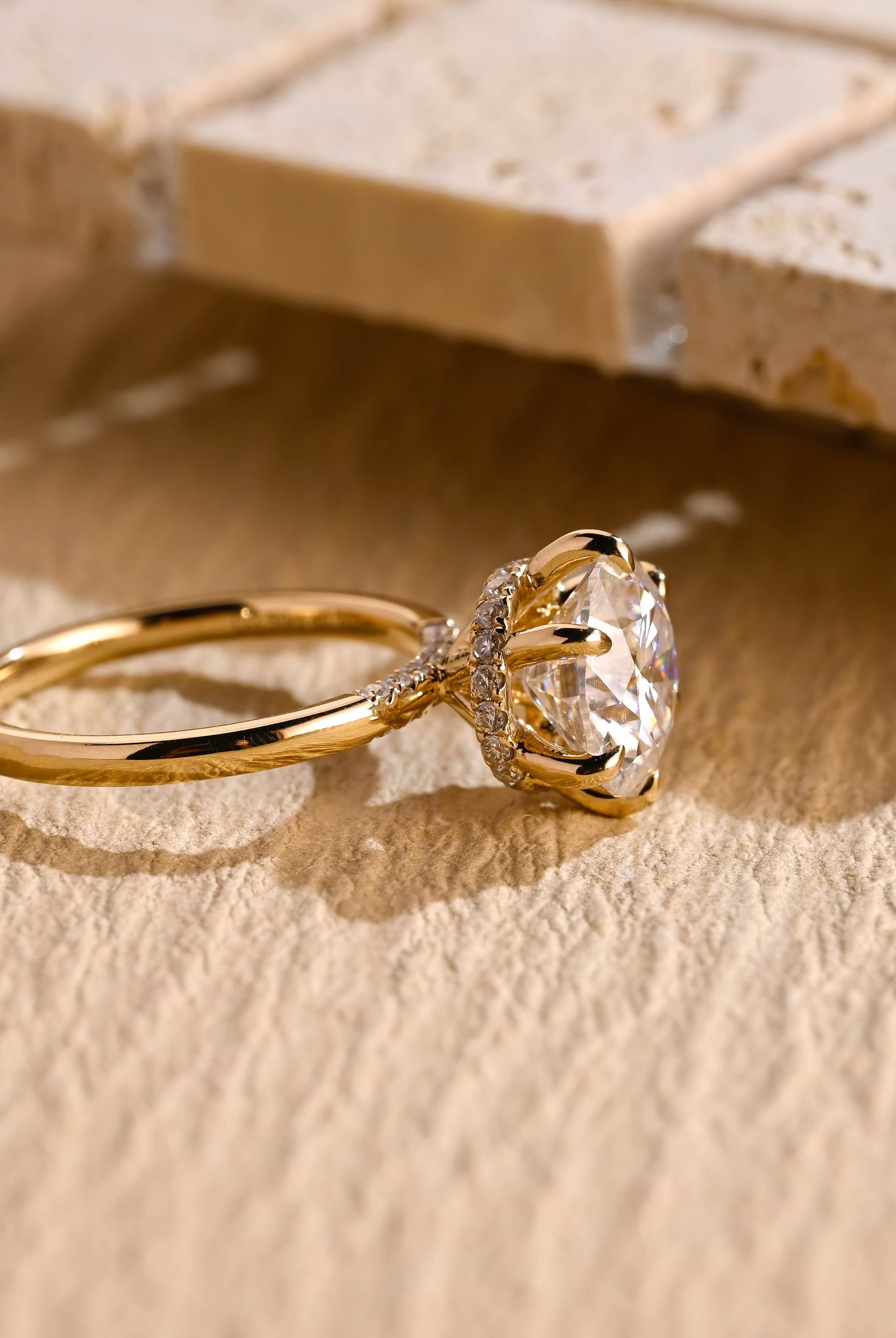 Solitaire Moissanite Engagement Ring