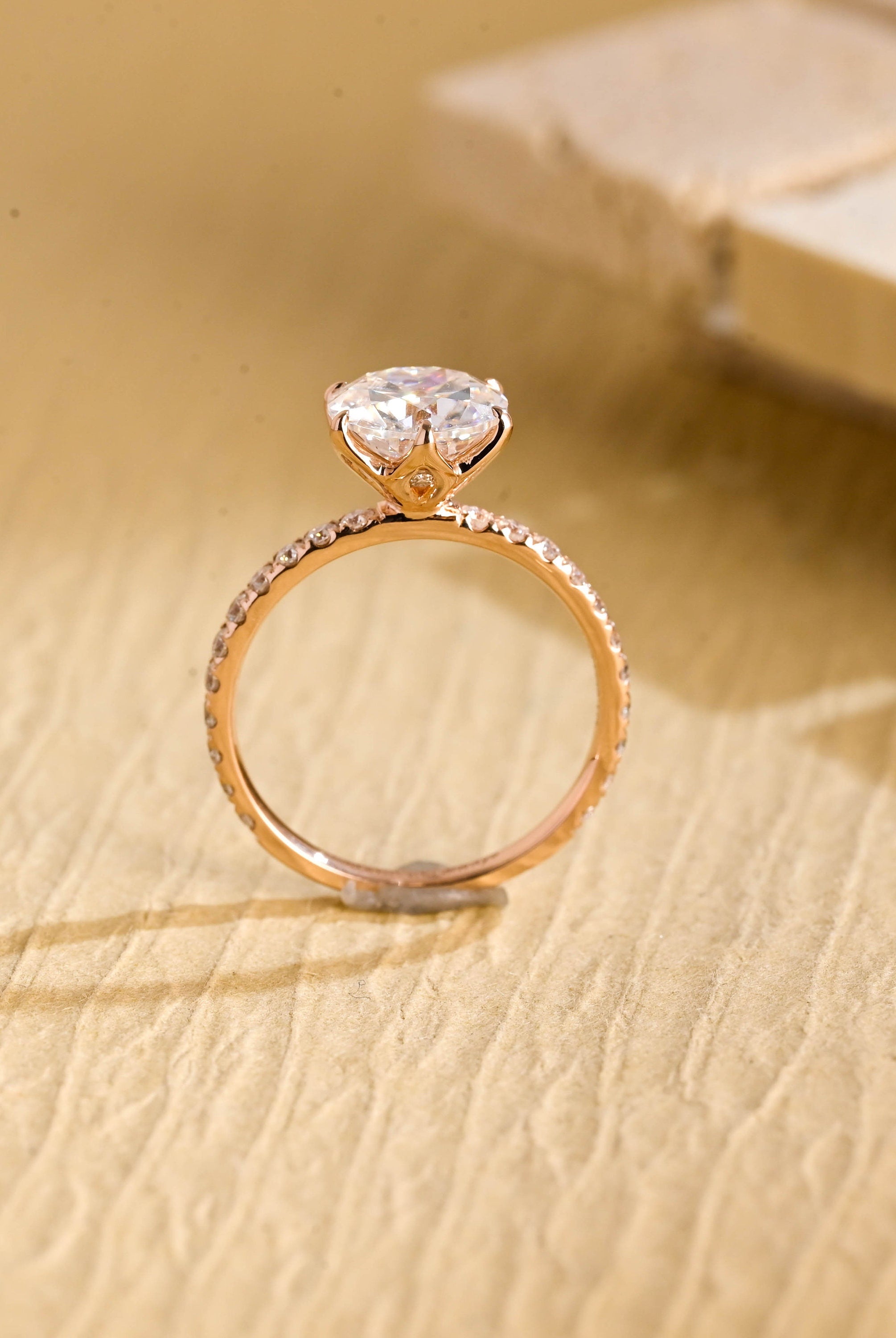 Lab Created Moissanite Ring