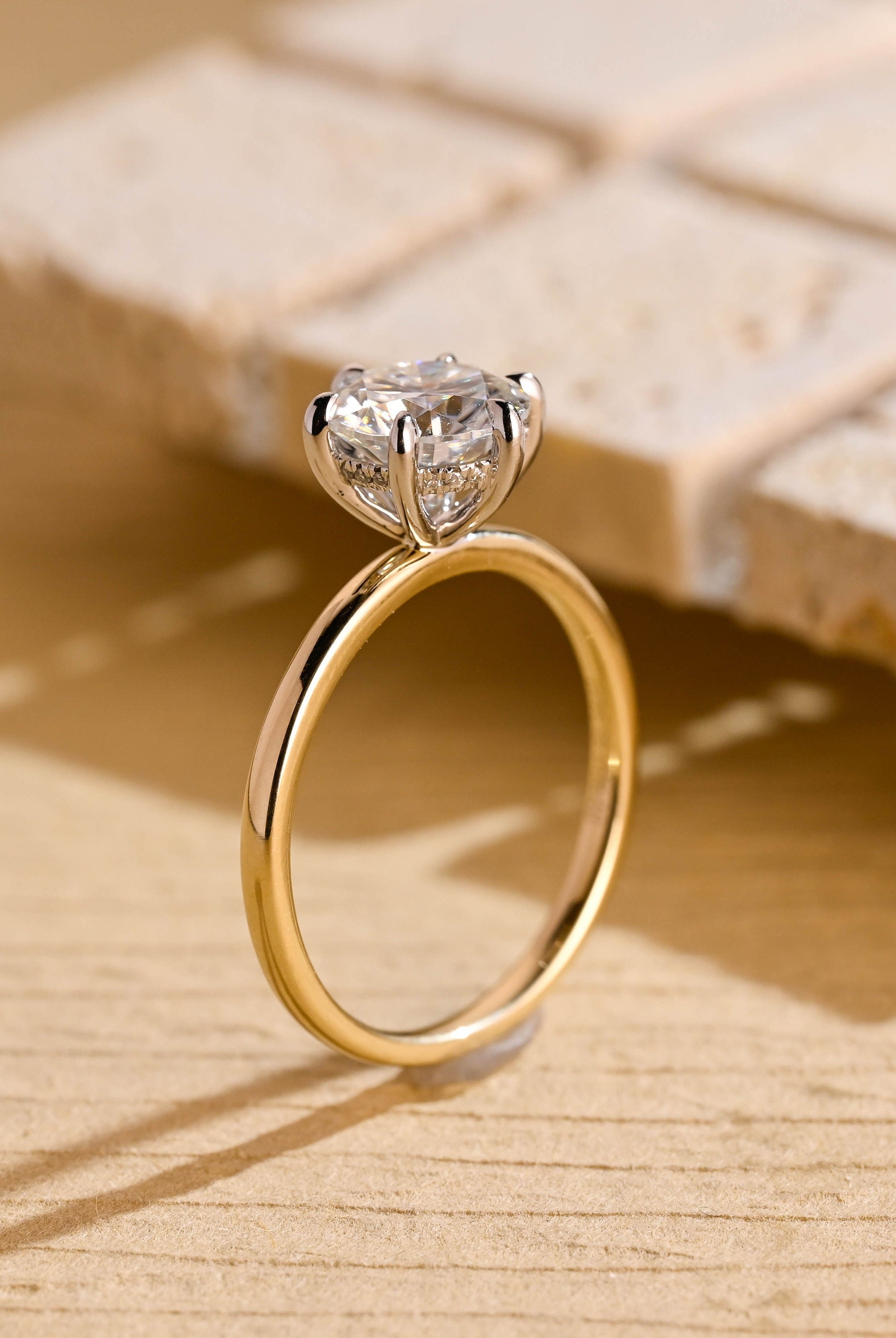 Lab Created Moissanite Ring