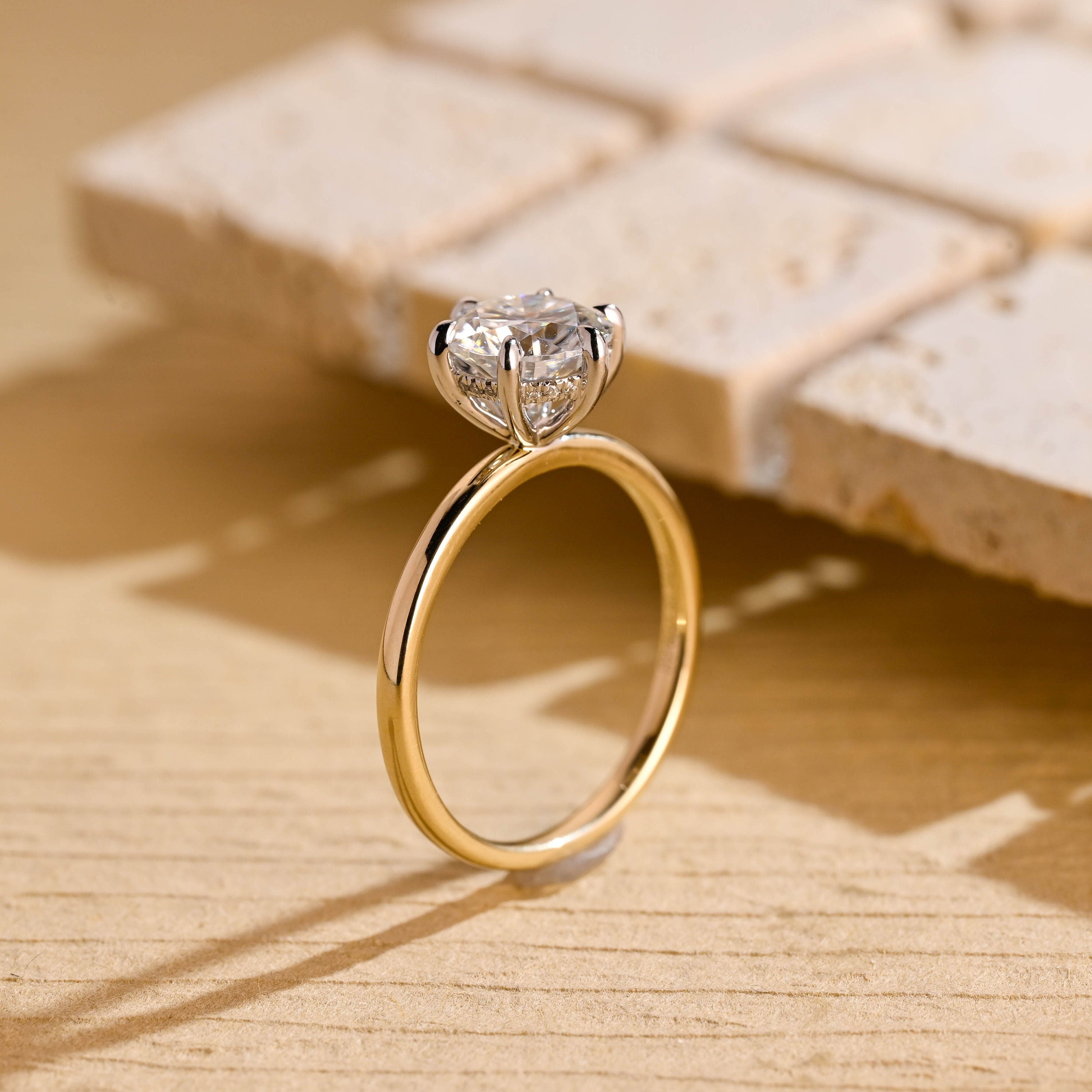 Lab Created Moissanite Ring