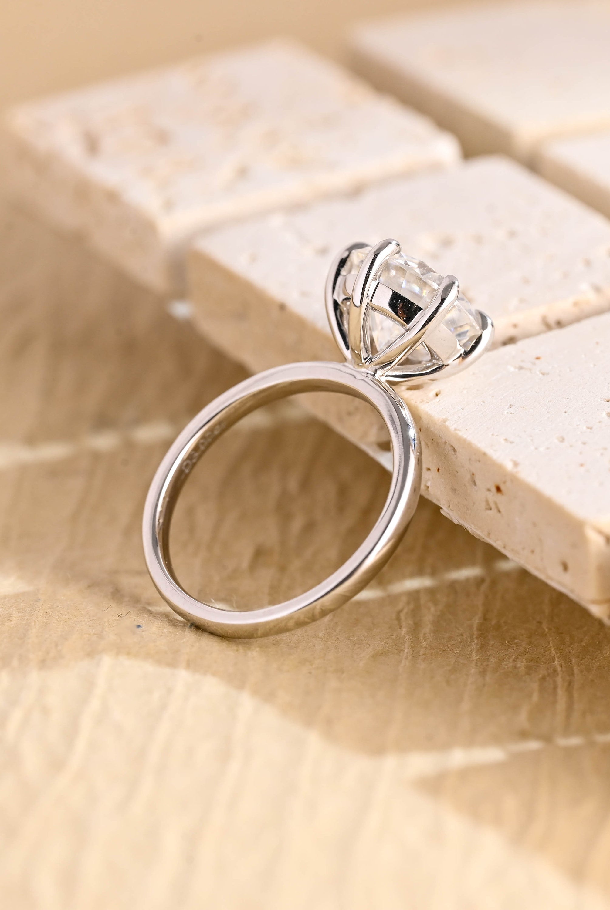 Classic Moissanite Engagement Ring