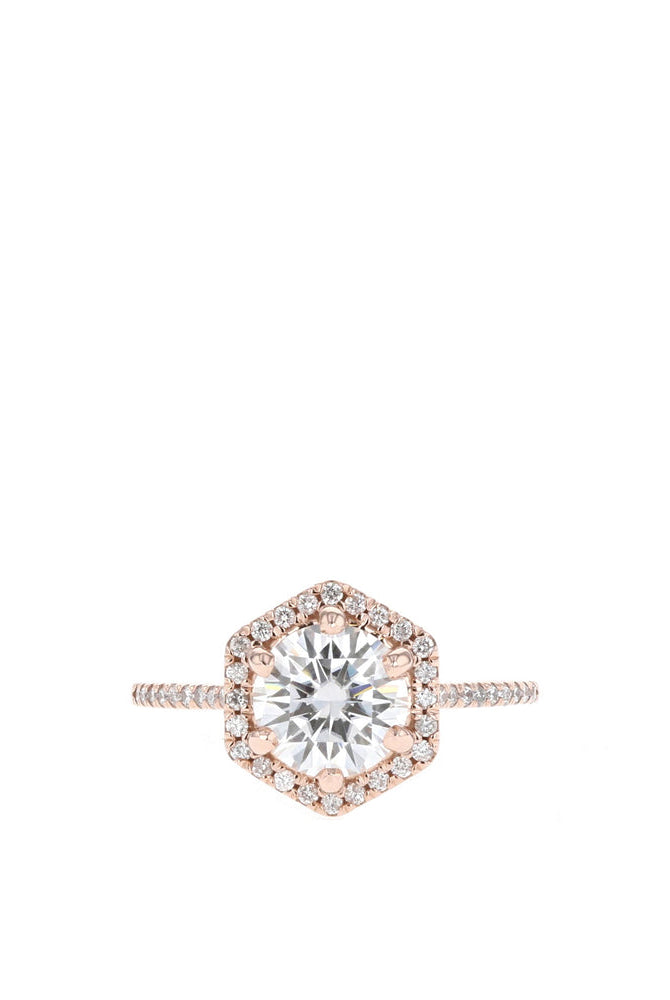 Round Brilliant Moissanite Ring