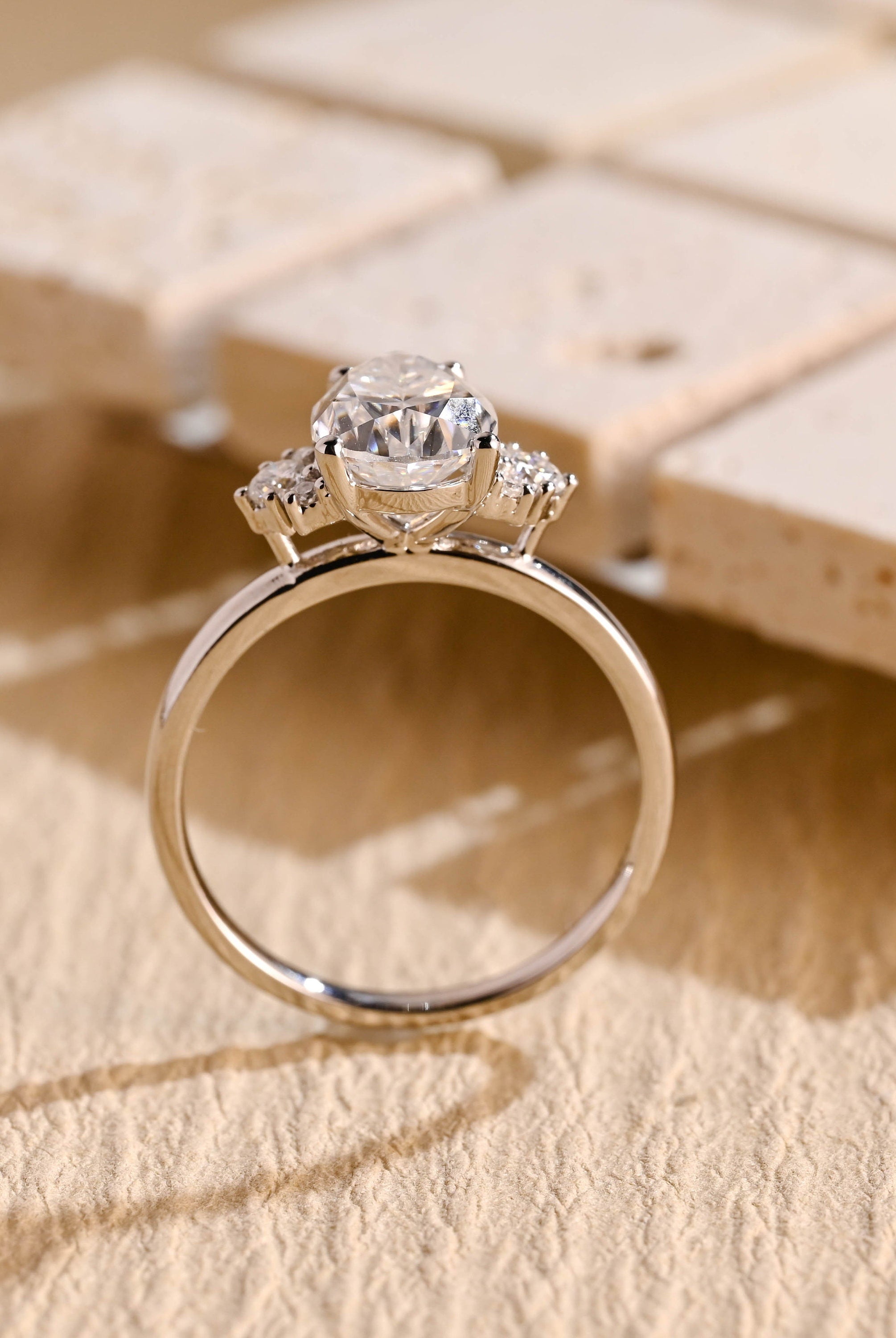 halo style cluster pear engagement ring alternative