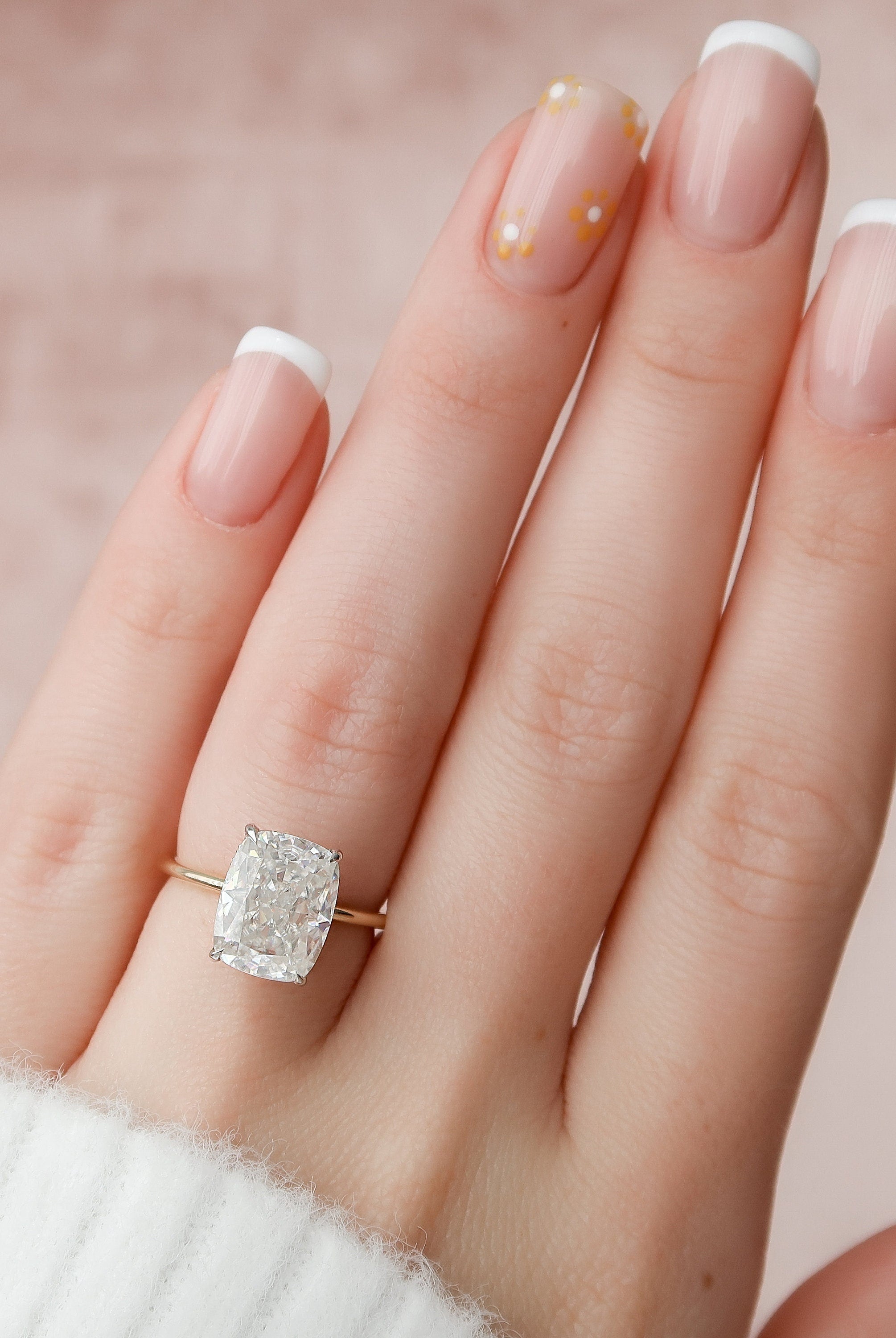 Hidden Halo Ring for Women
