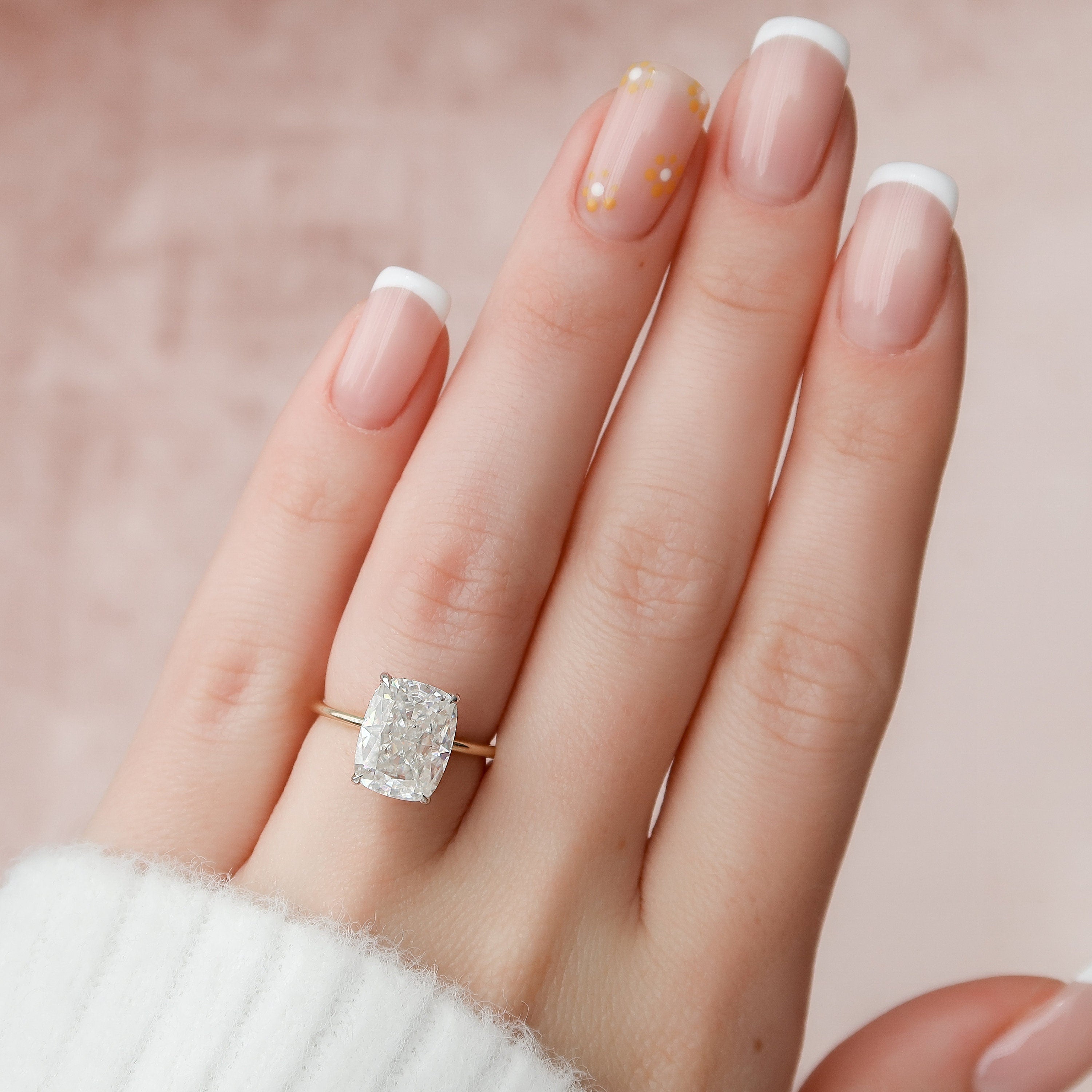 Hidden Halo Ring for Women