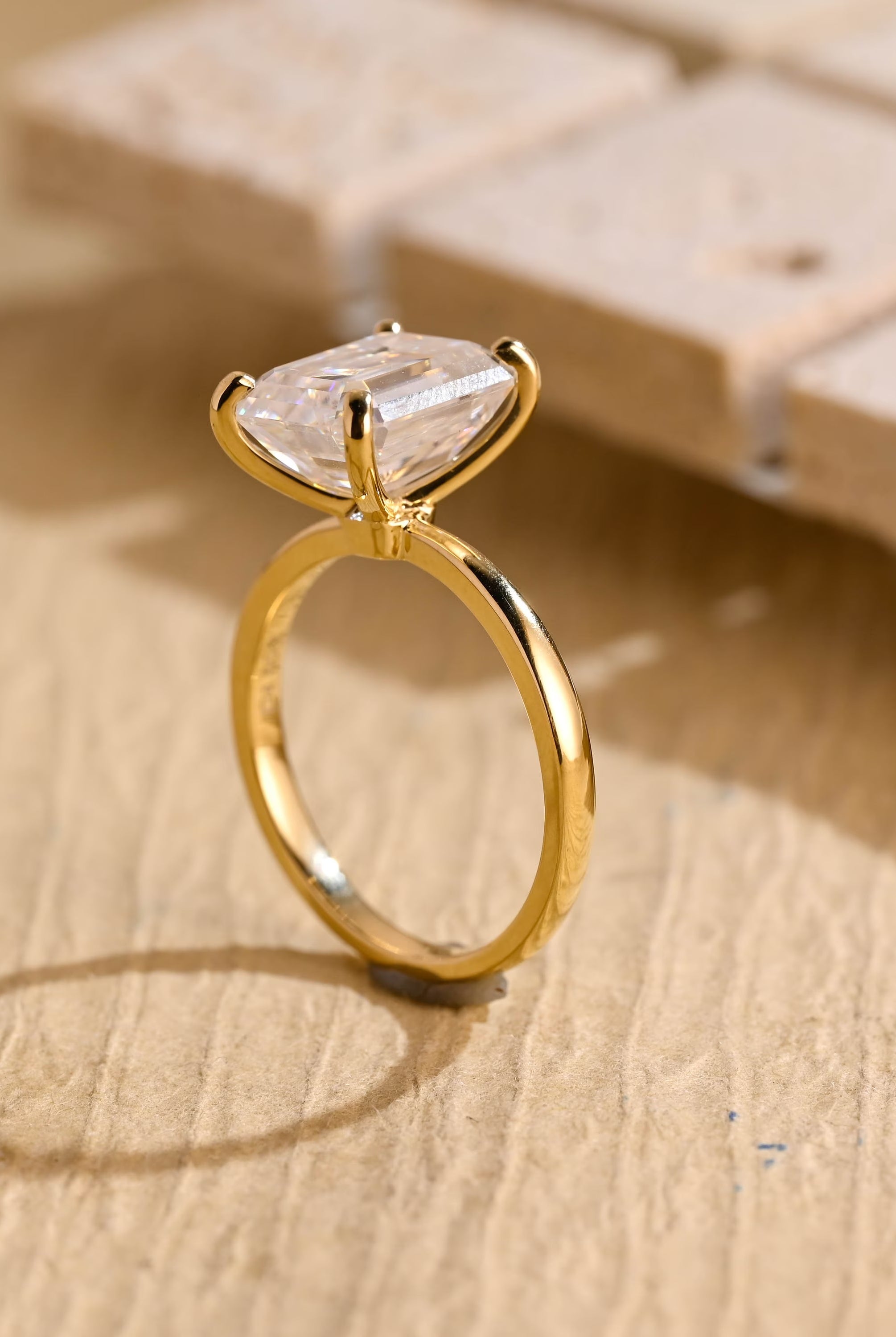 Moissanite Diamond Engagement Ring