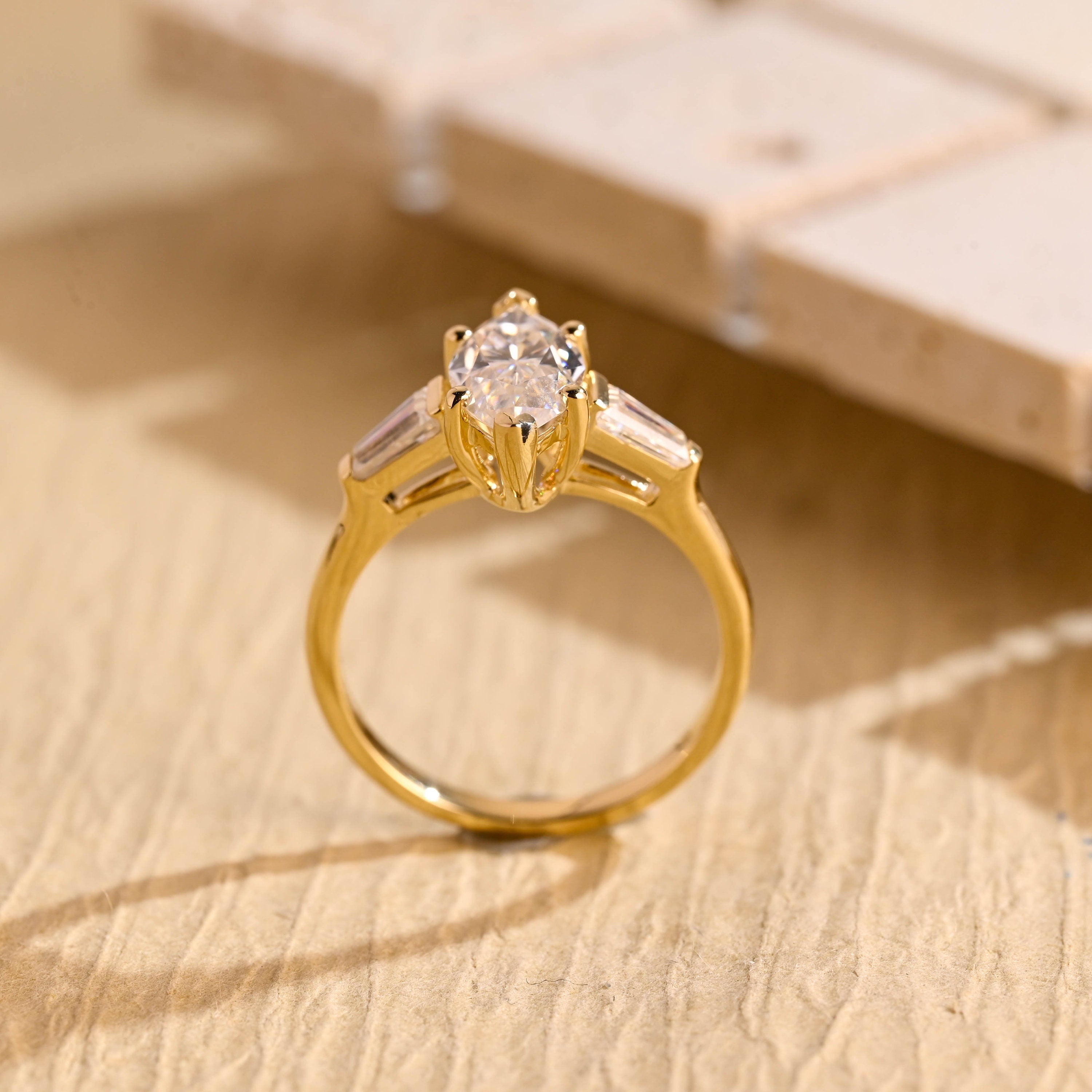 Luxury Moissanite Engagement Ring