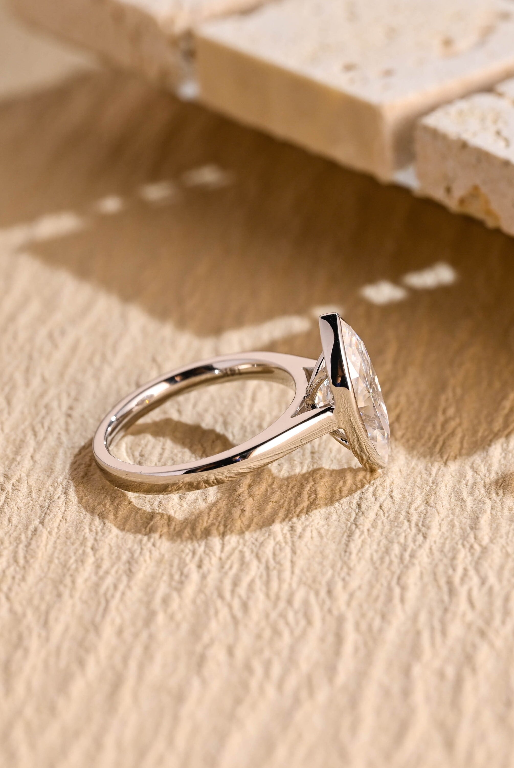 Marquise Solitaire Engagement Ring
