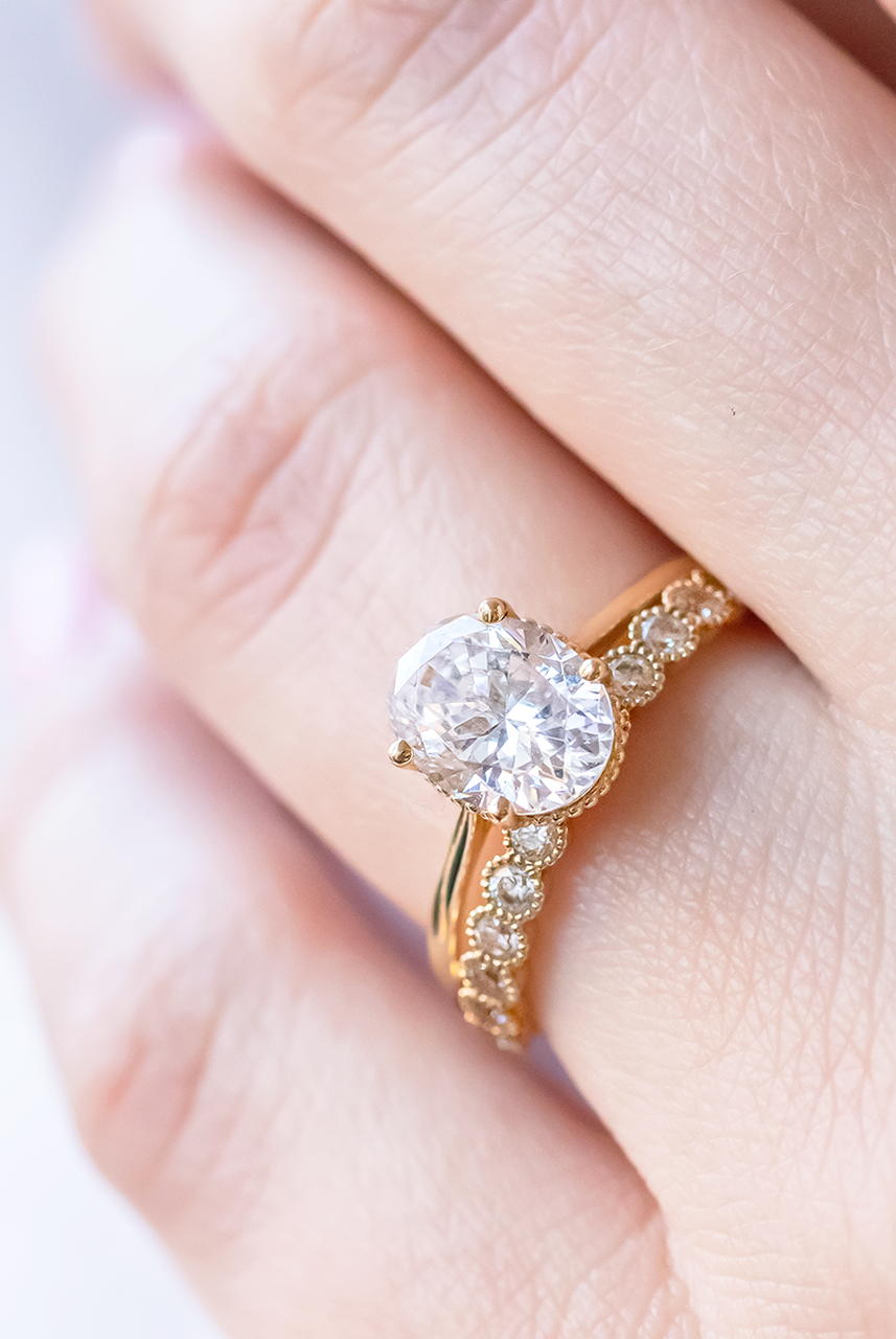 14K Rose Gold Engagement Ring