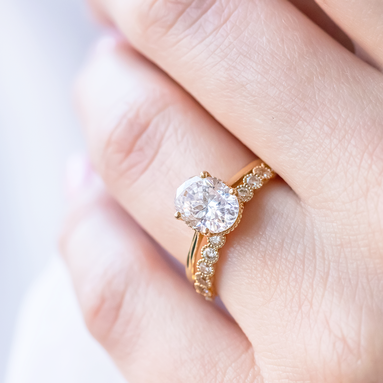 14K Rose Gold Engagement Ring