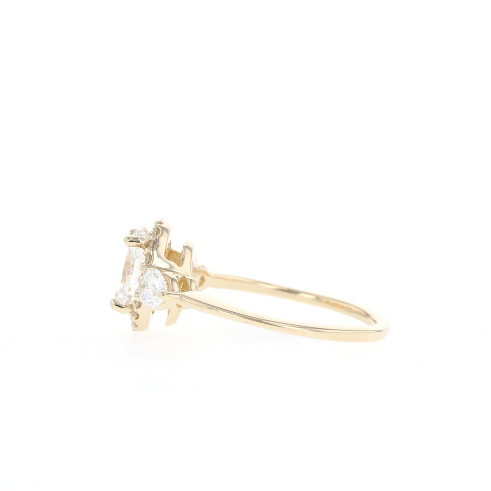 Oval Diamond Alternative Ring