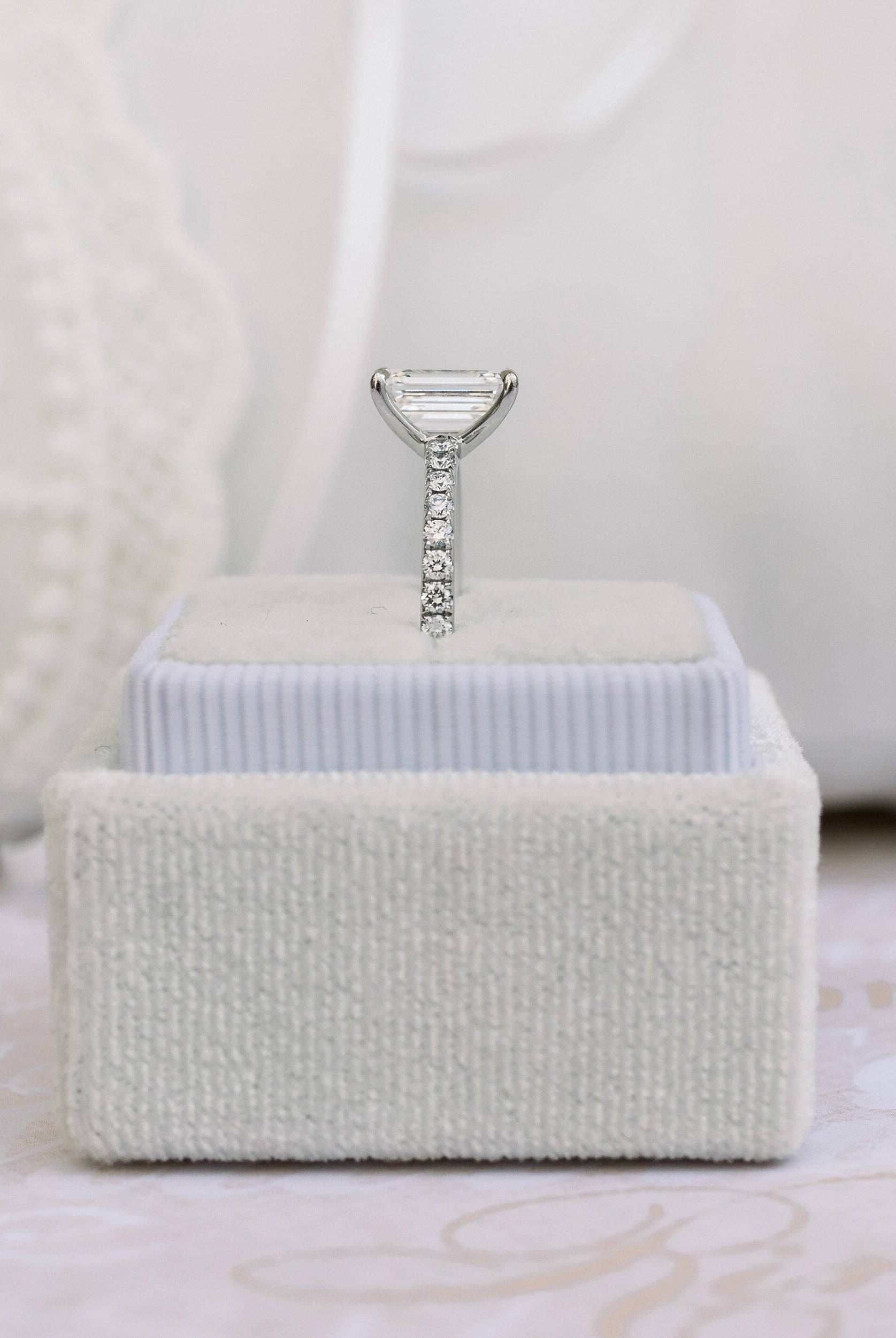 Moissanite Engagement Ring for Her