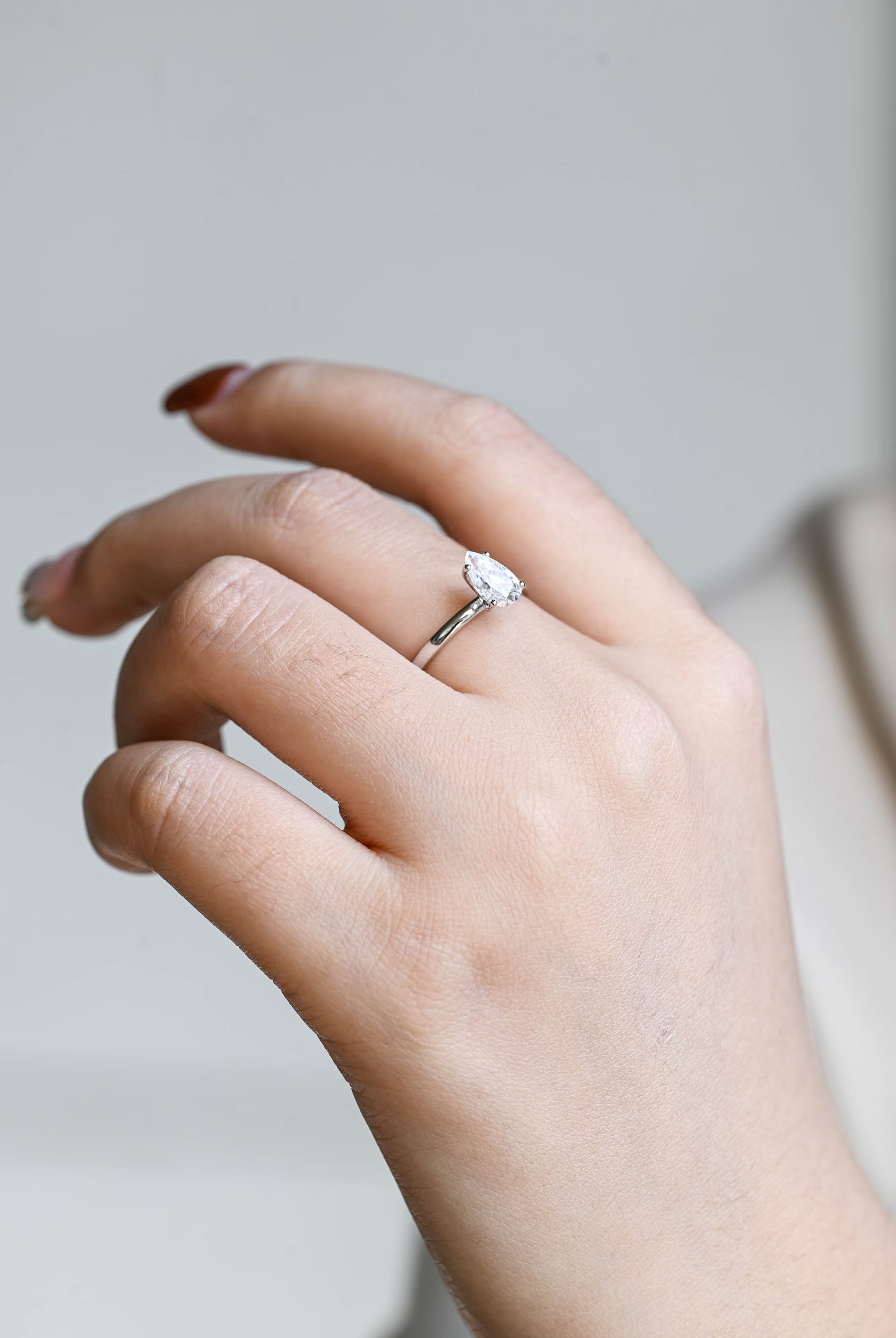 Moissanite Diamond Engagement Ring