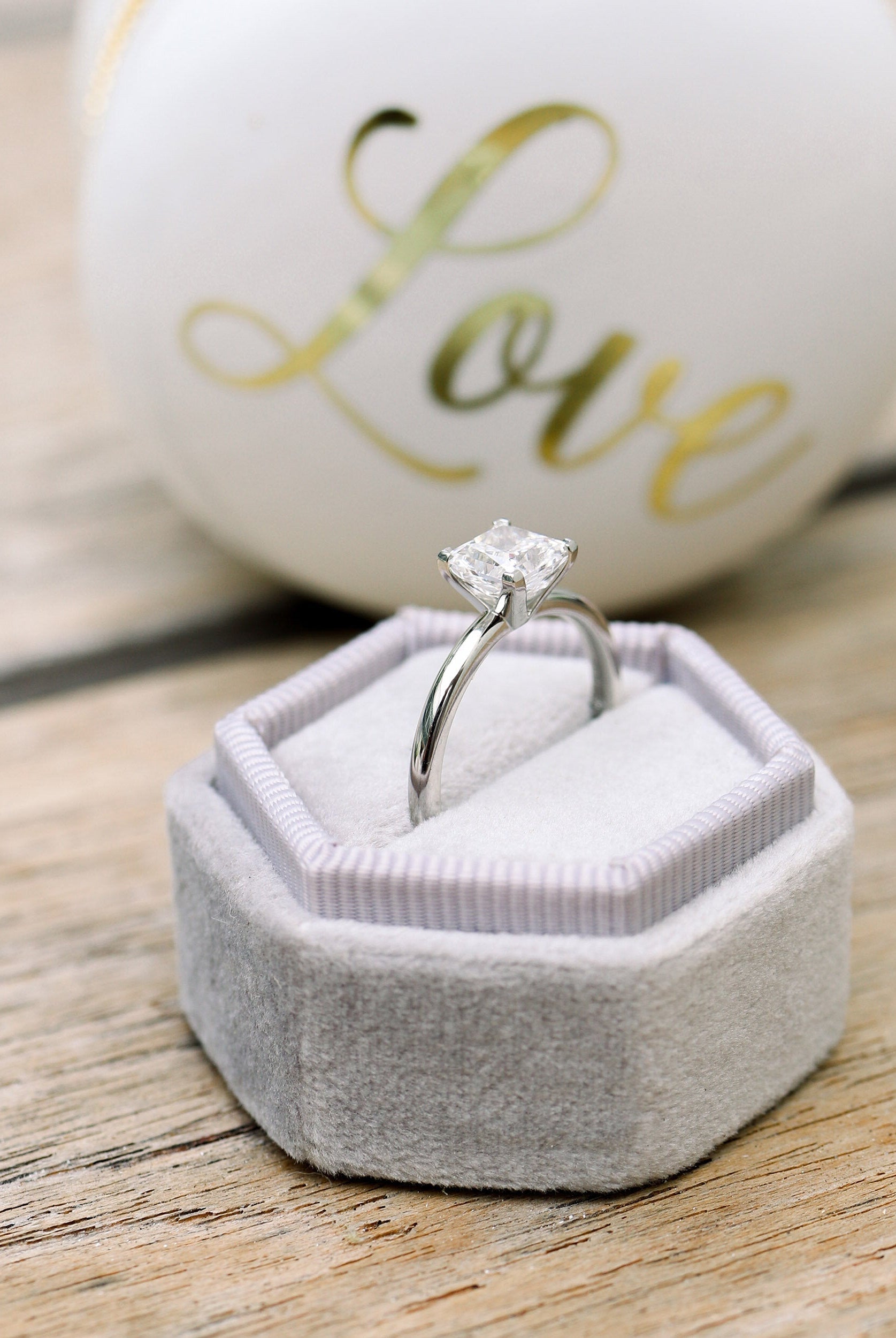 Luxury Moissanite Engagement Ring