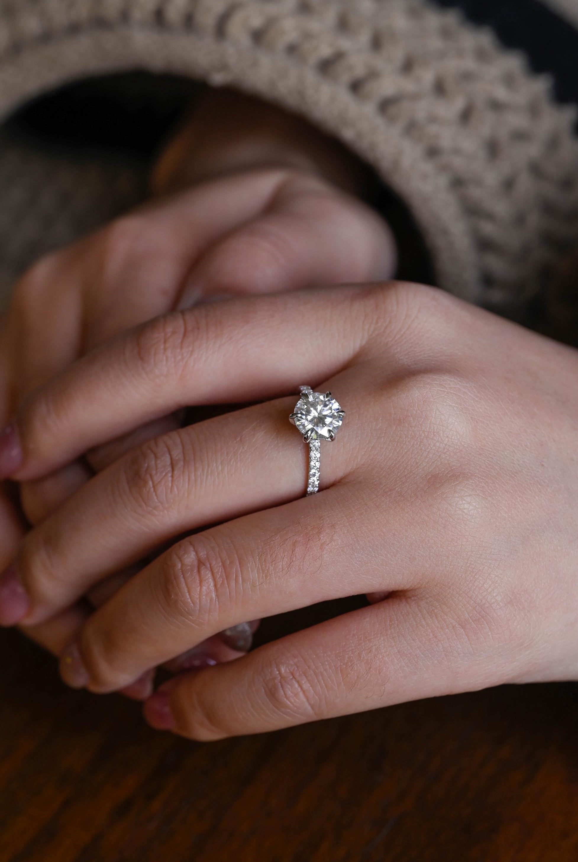 Ethical Diamond Alternative Ring