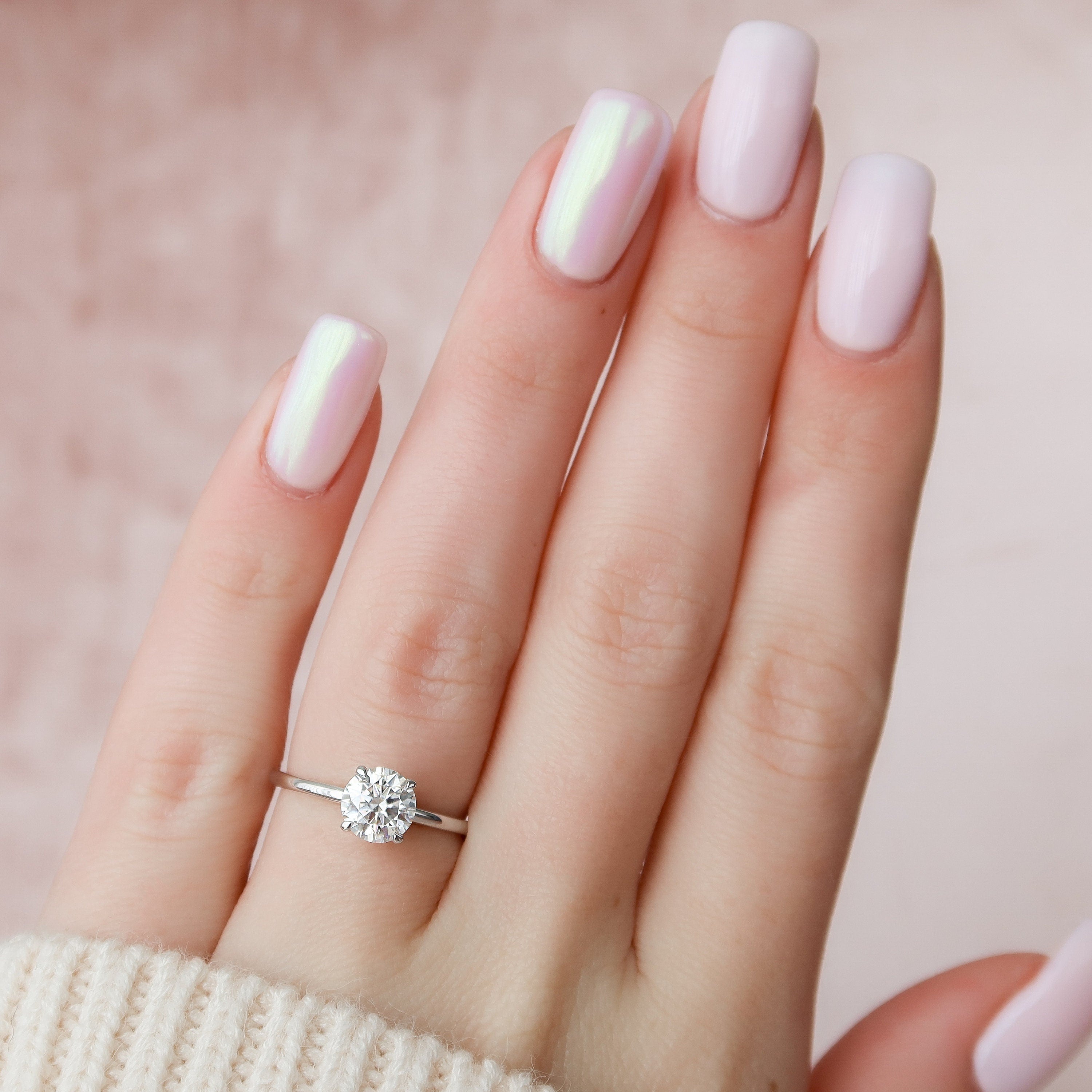 Round Solitaire Engagement Ring