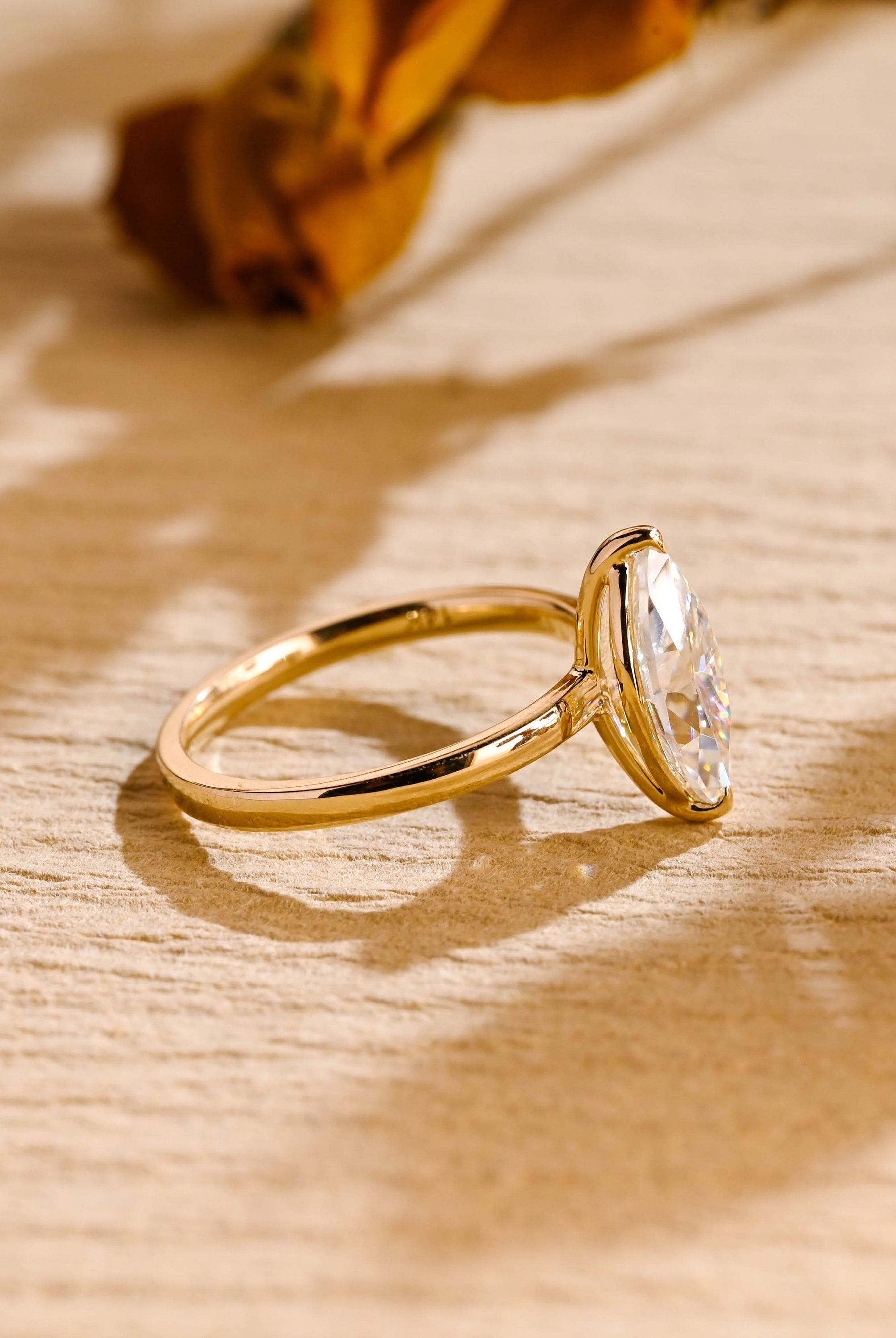 1.5 Carat Marquise Moissanite Ring