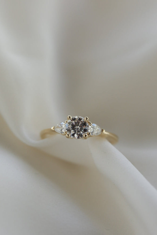 Moissanite Proposal Ring