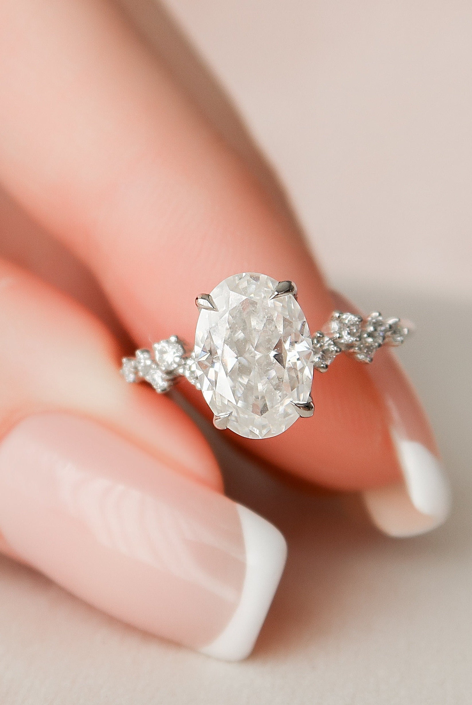 Halo Moissanite Ring