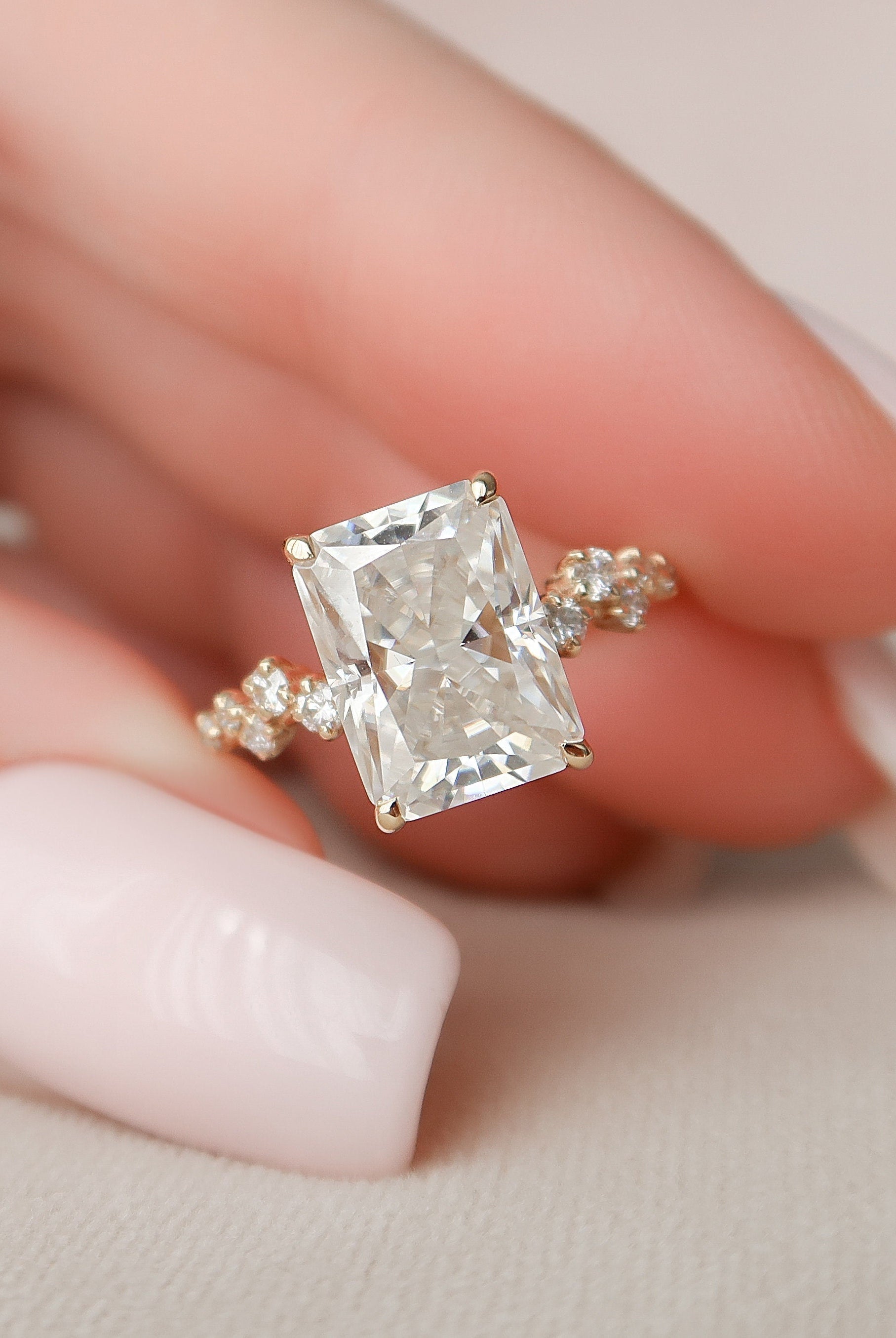 Moissanite Diamond Ring