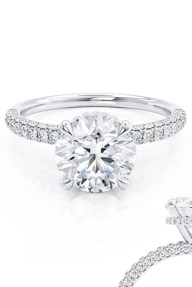 round-shaped-moissanite-hidden-halo-engagement-ring