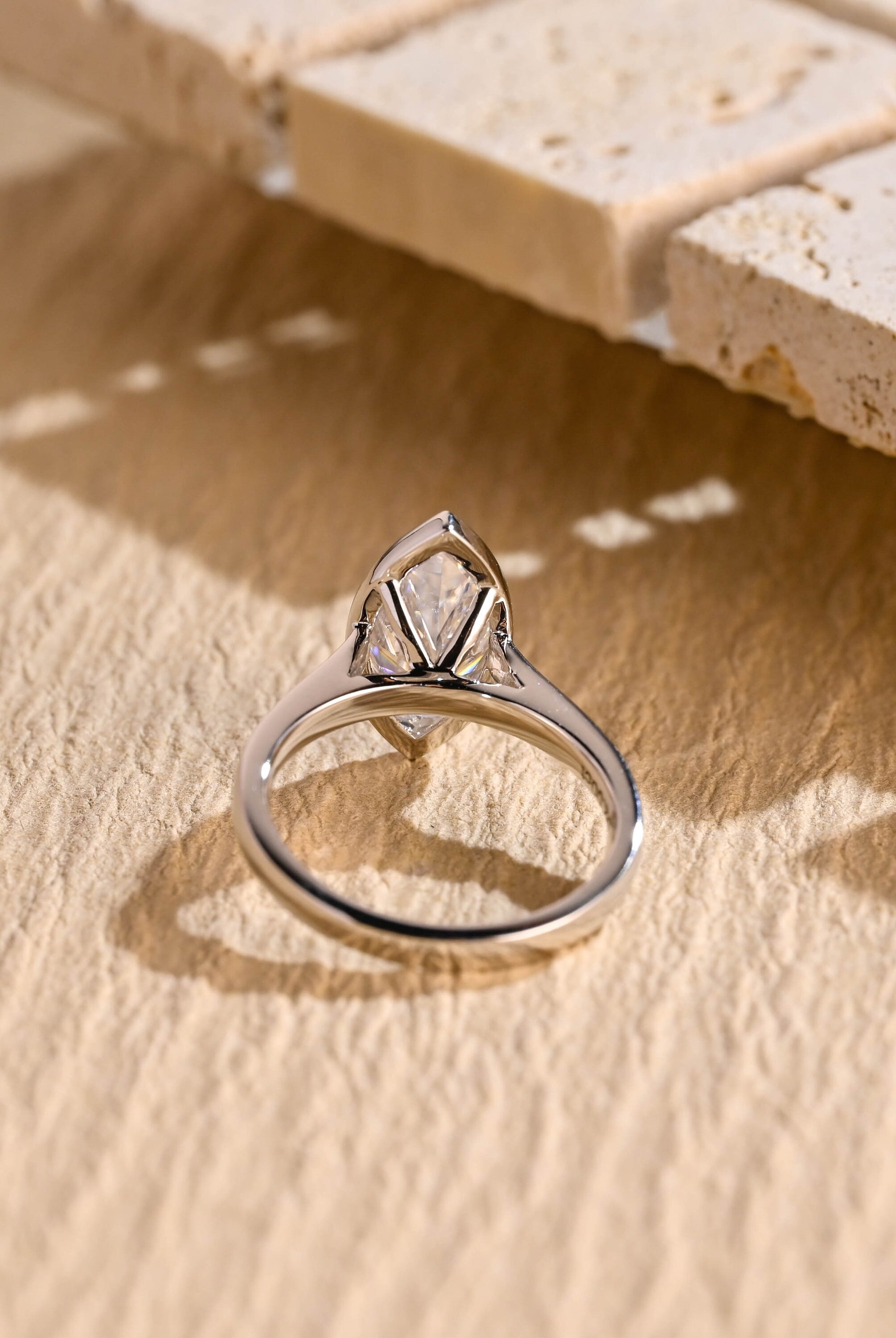 Solitaire Moissanite Ring