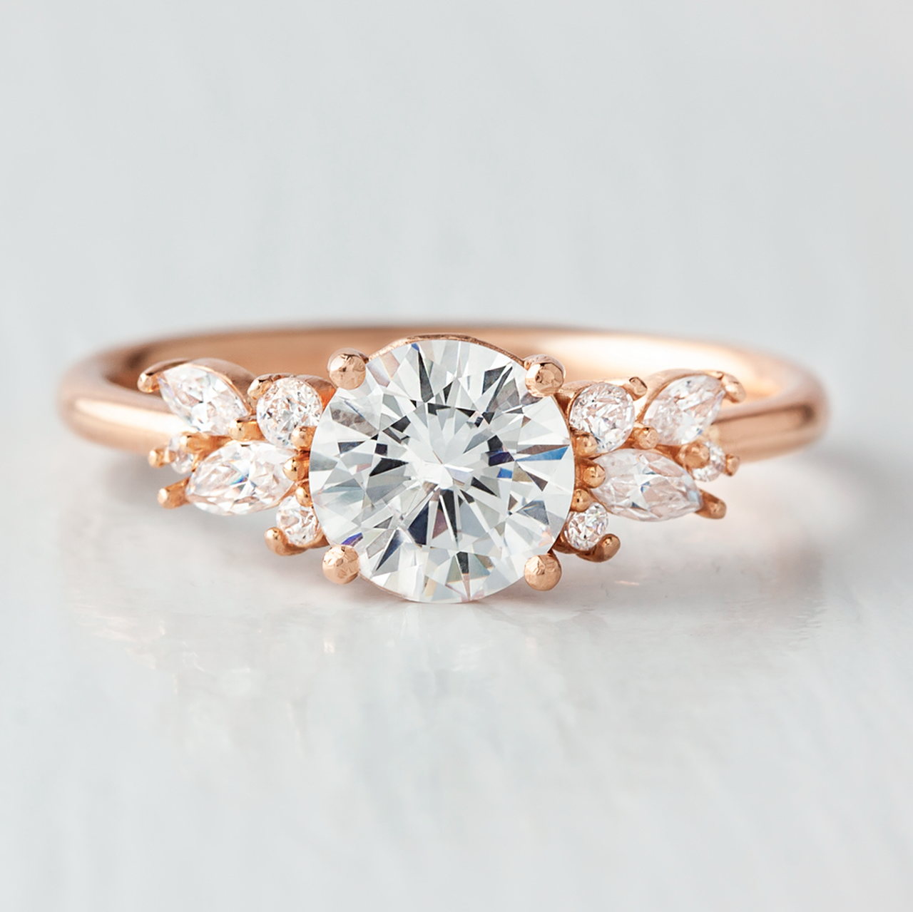 Moissanite heart ring USA