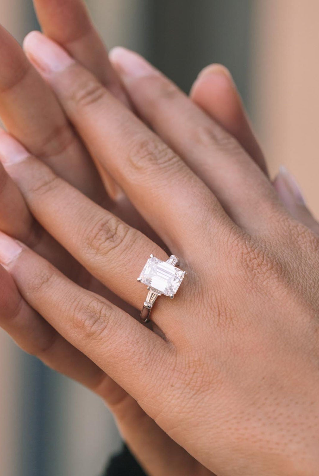 Moissanite vs diamond rings NY