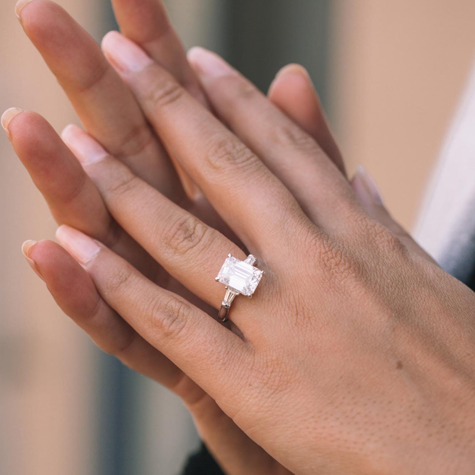 Moissanite vs diamond rings NY